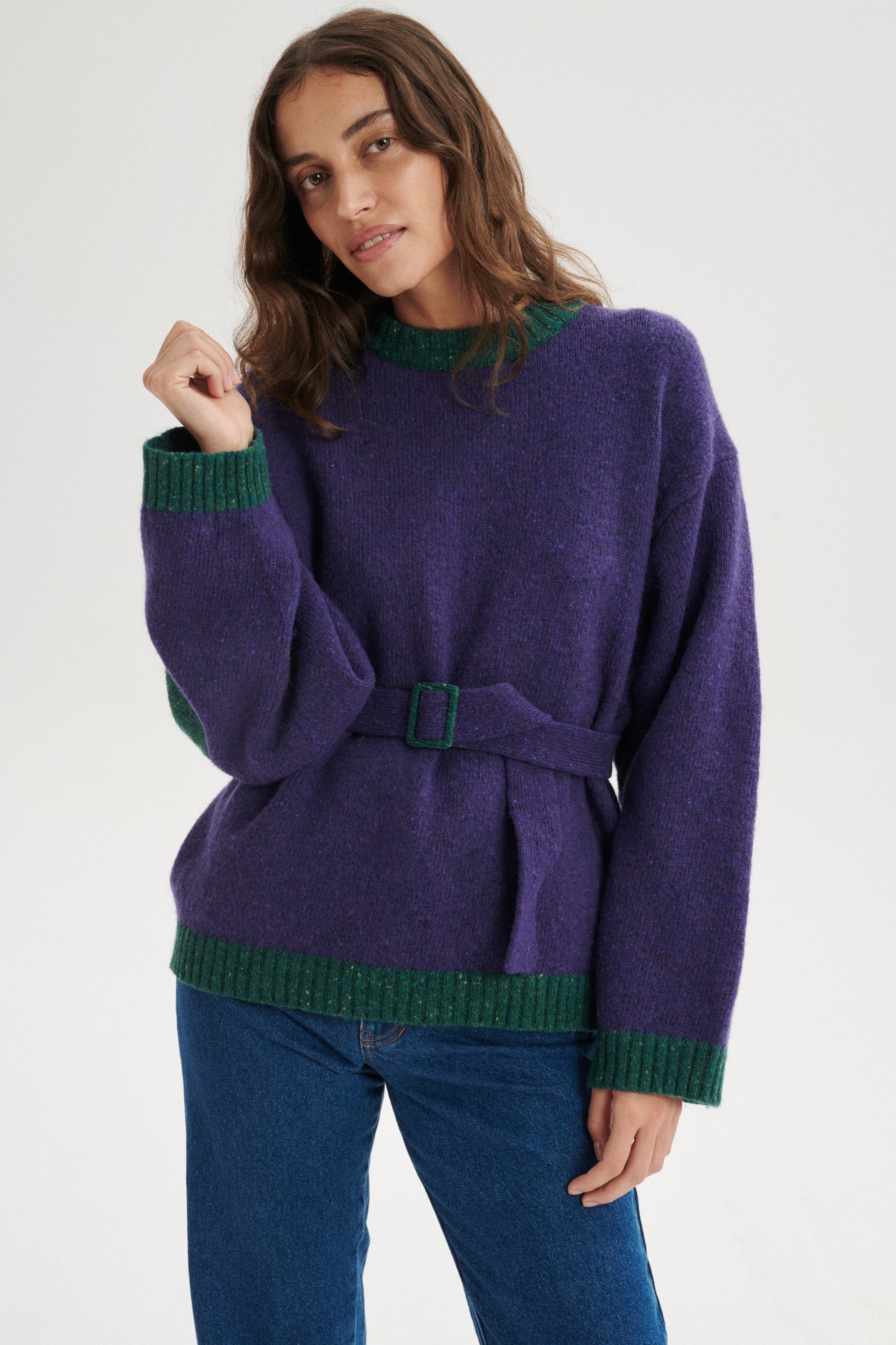 Olivier Oversize Sweater with Belt