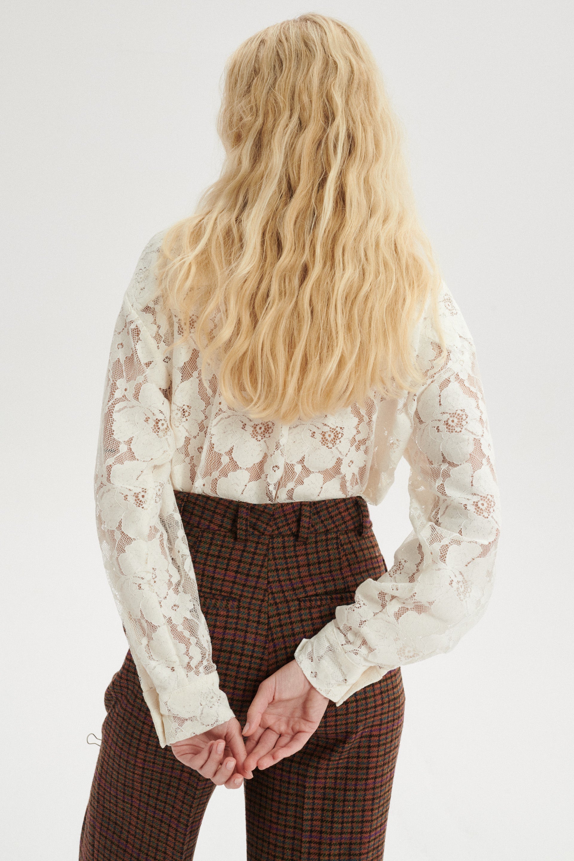 Jules Lace Tie Neck Shirt