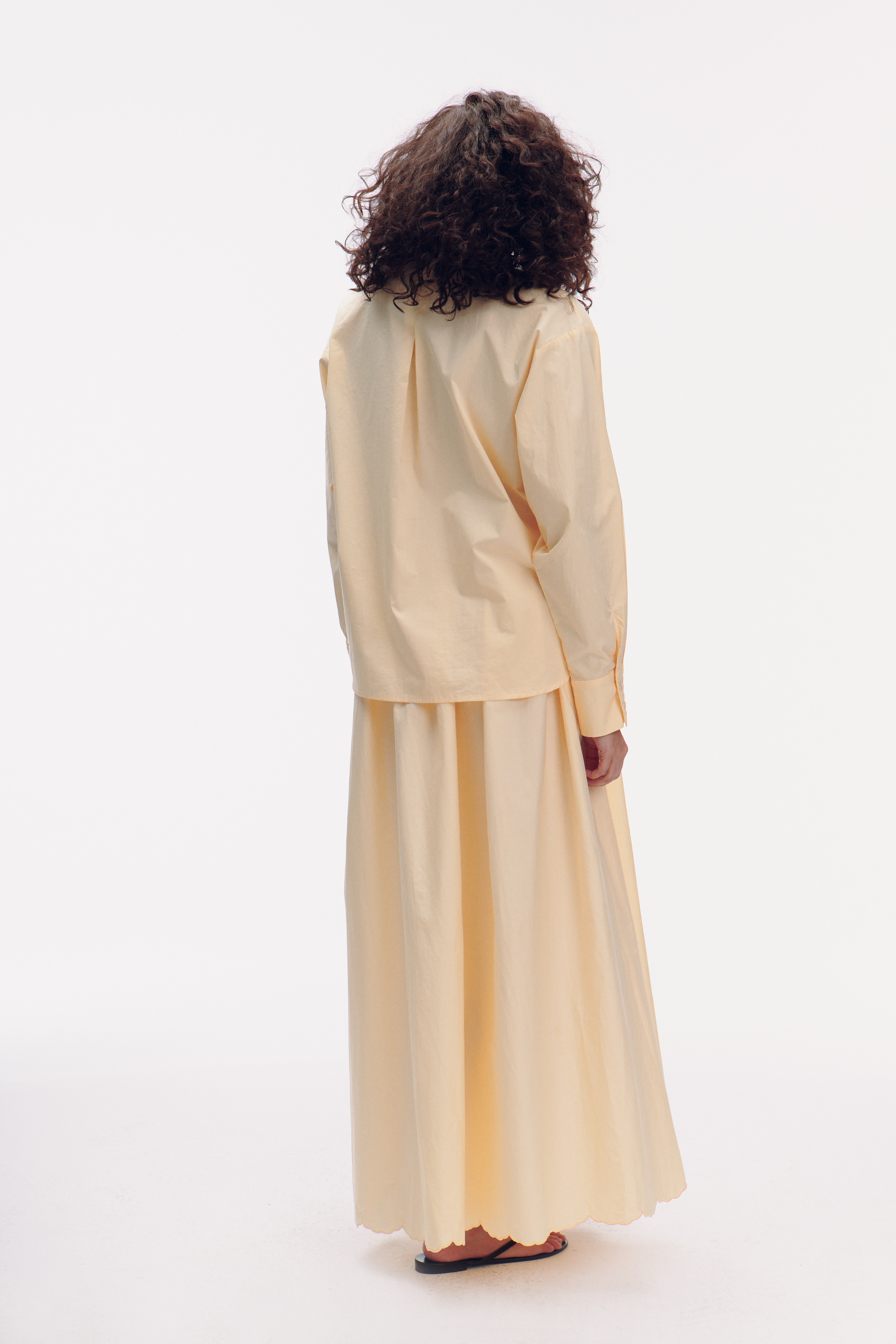 Francisco Skirt with detachable peplum - yellow