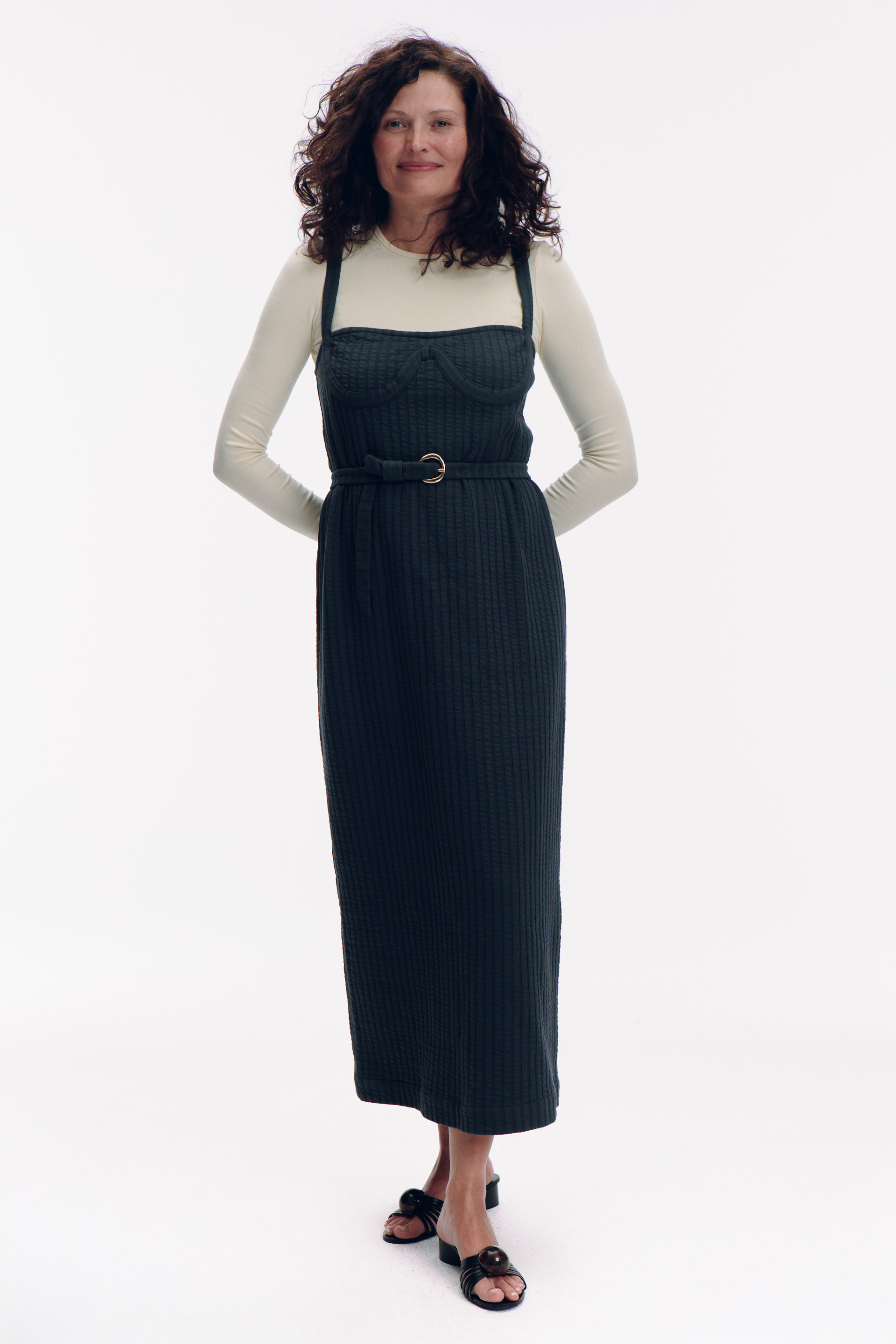 Basile Dress - dark grey