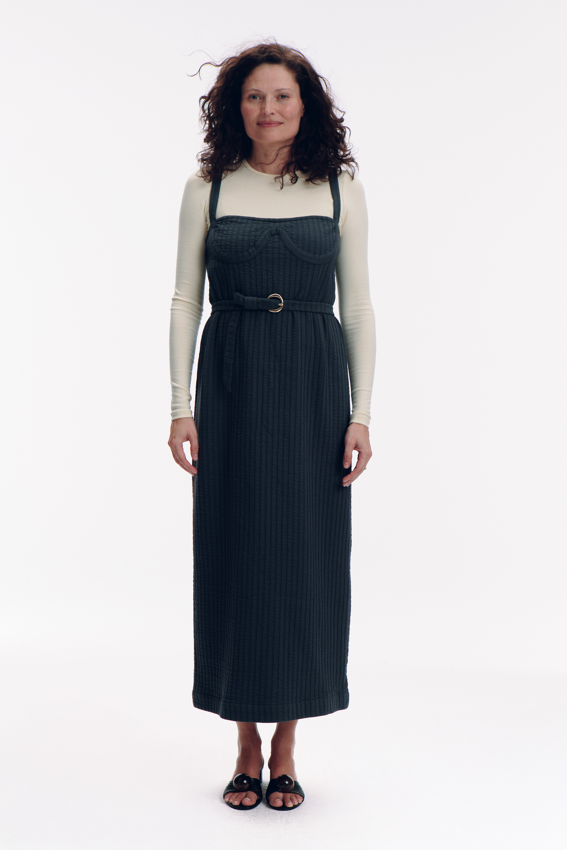 Basile Dress - dark grey