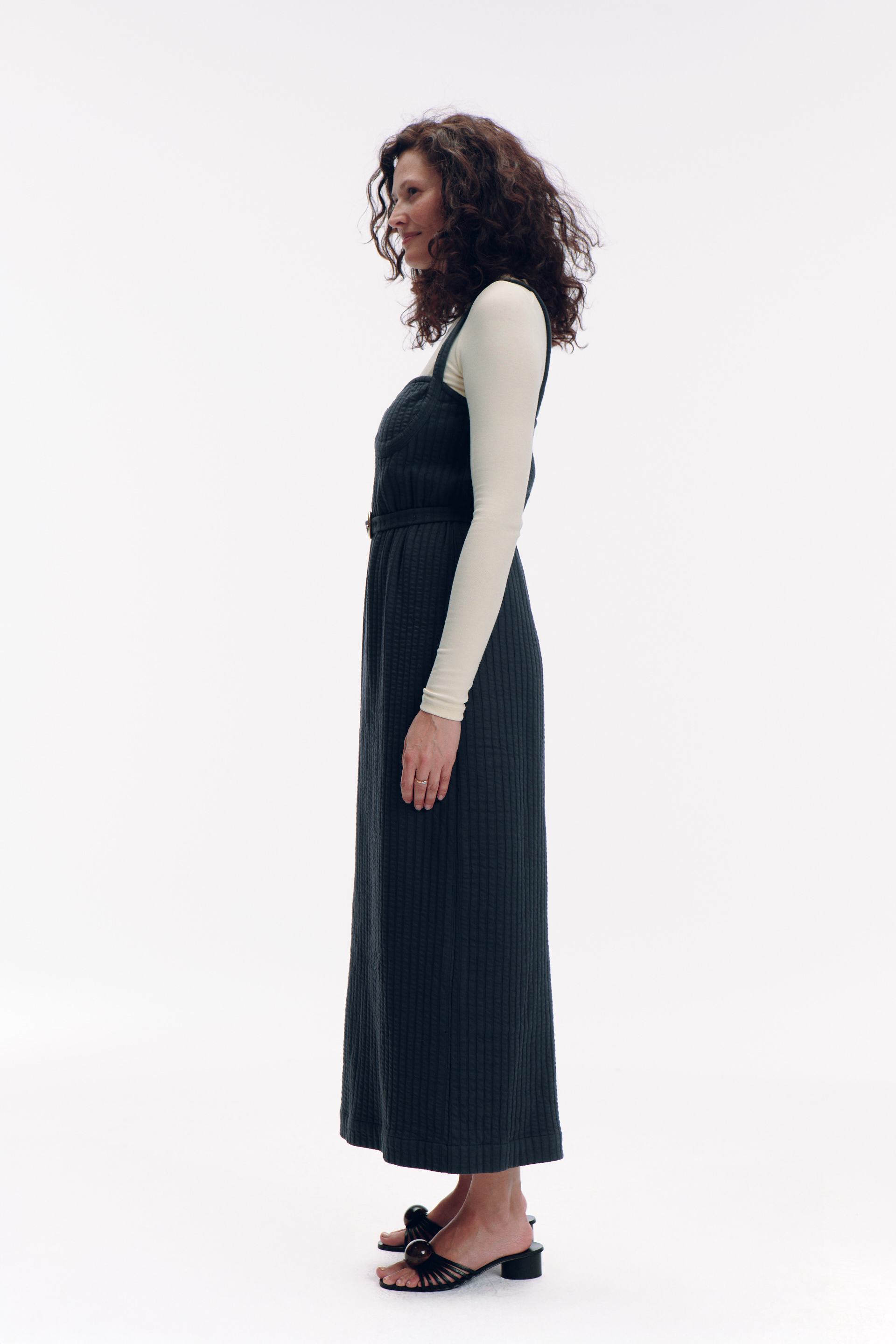 Basile Dress - dark grey
