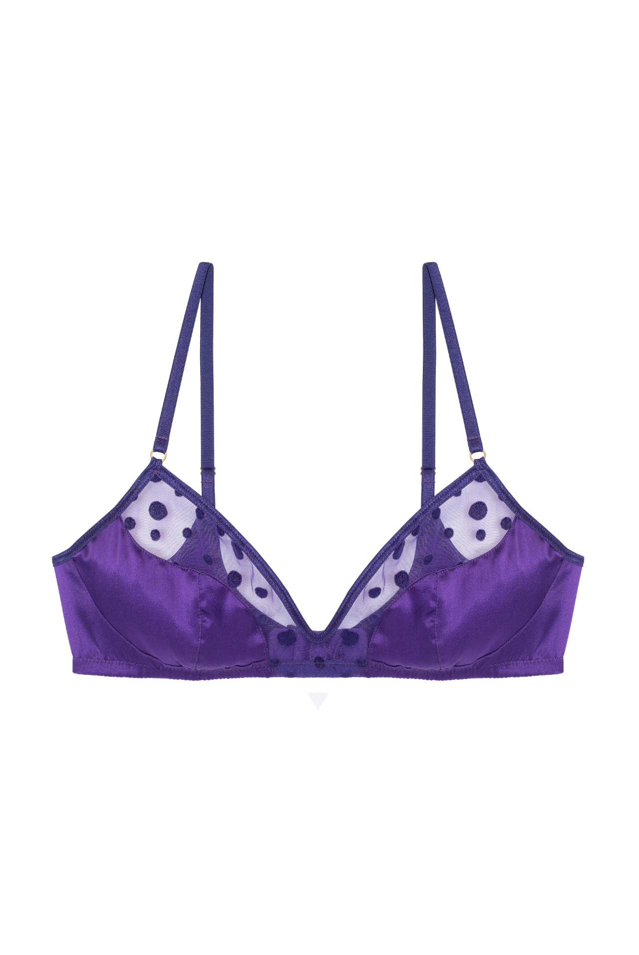 PRUNE Soft Bra with Satin