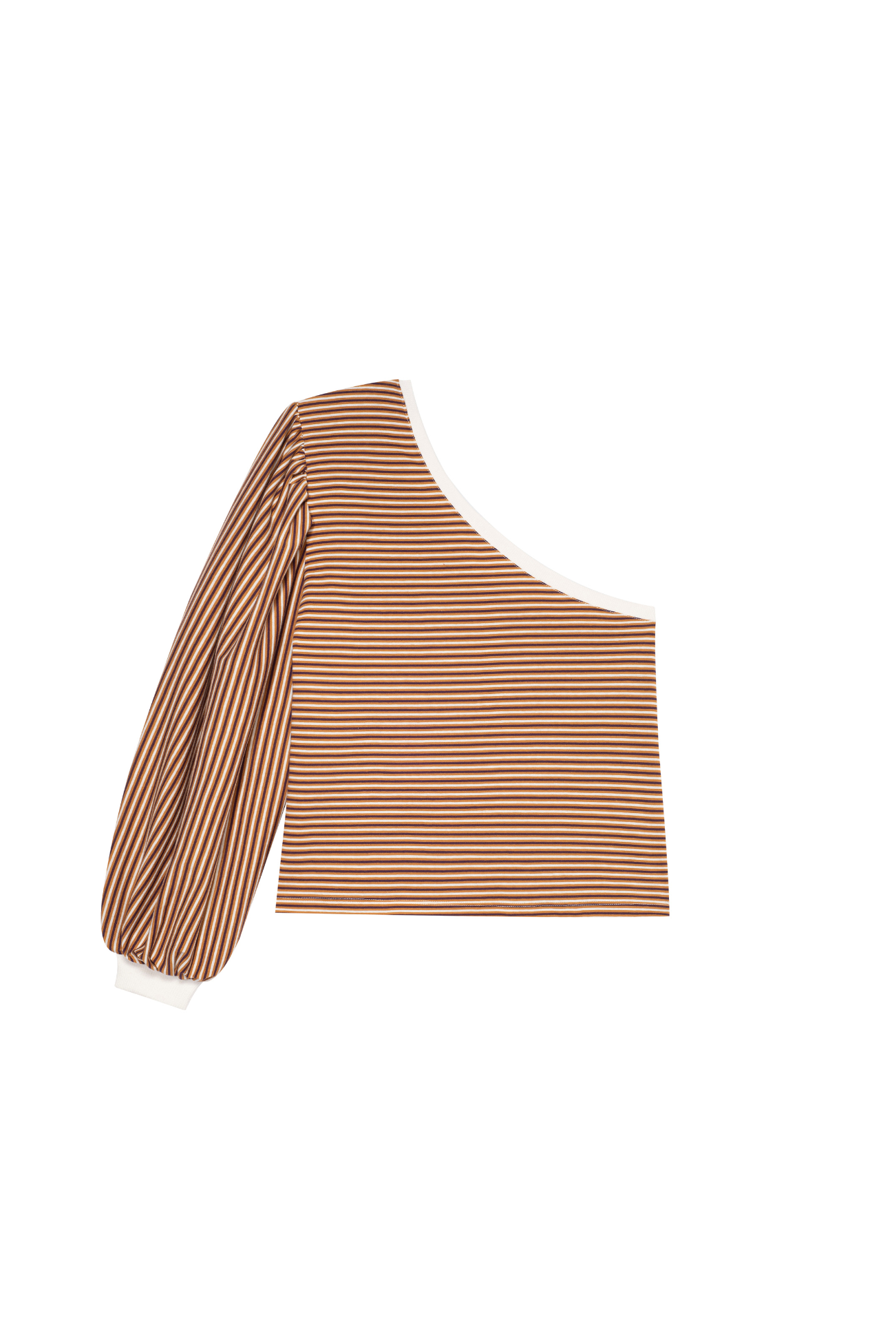 Perez One Shoulder Longsleeve - white