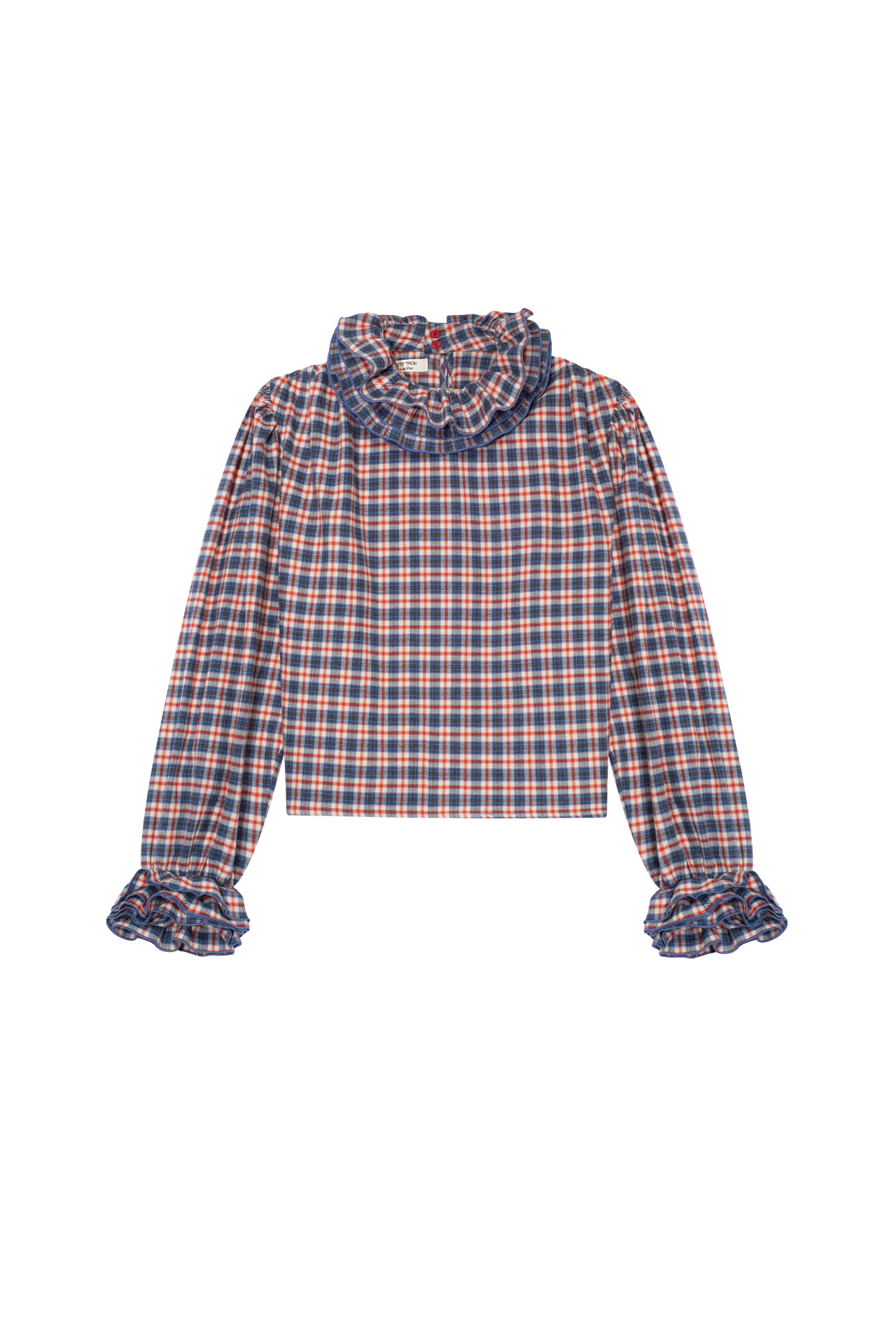 Malo Checked Shirt With Frills