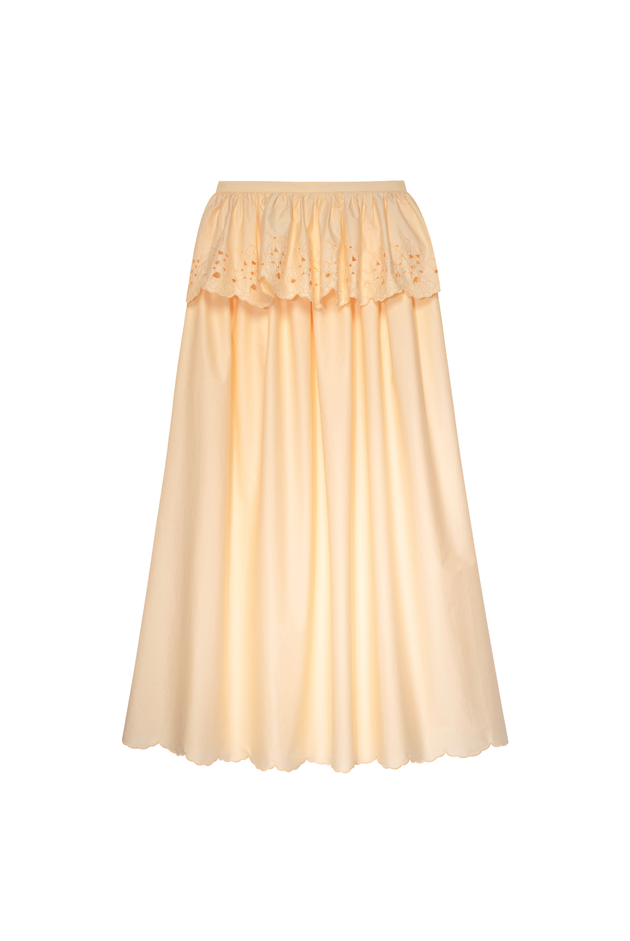Francisco Skirt with detachable peplum - yellow