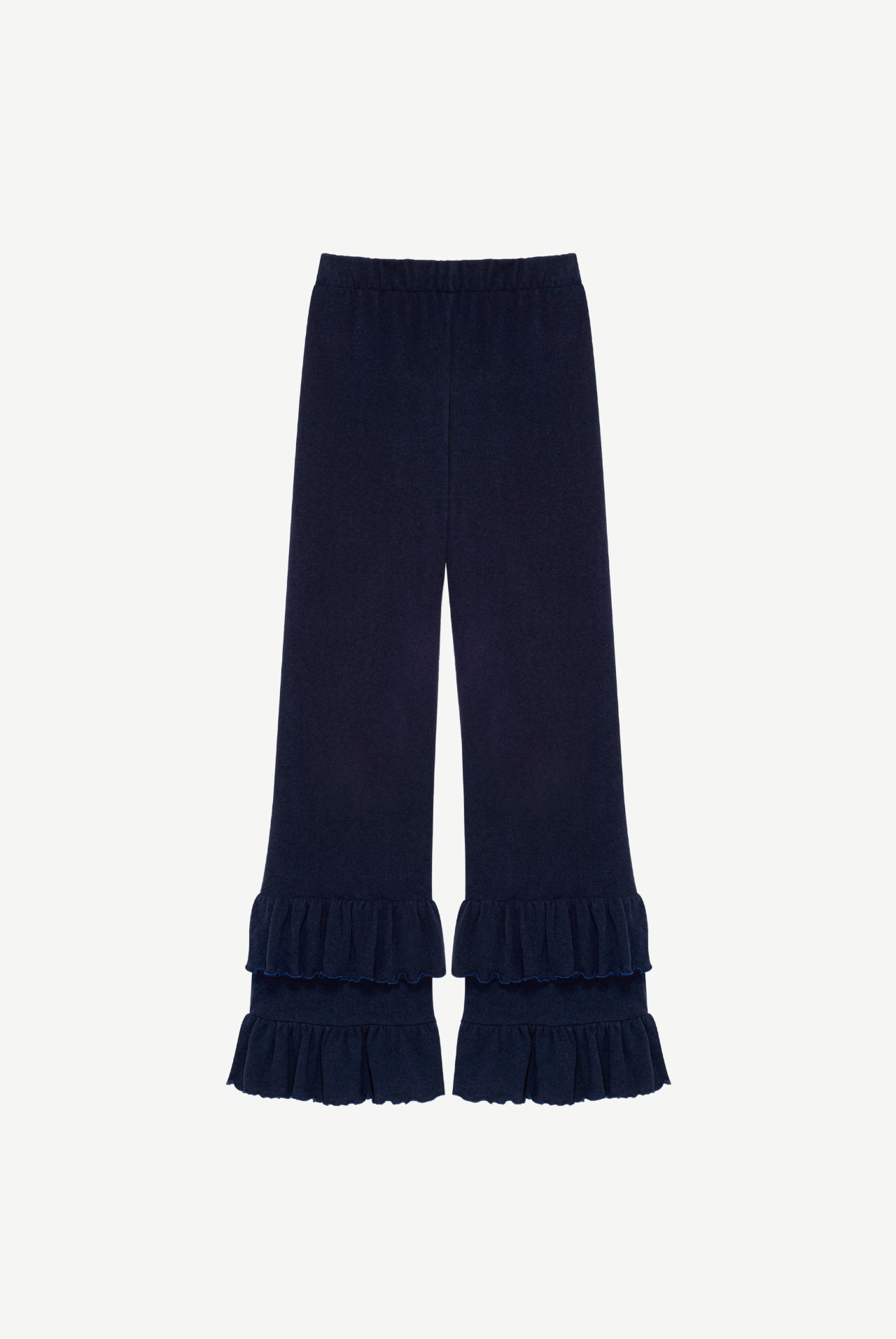 Malone Brushed Cotton Trousers - navy blue