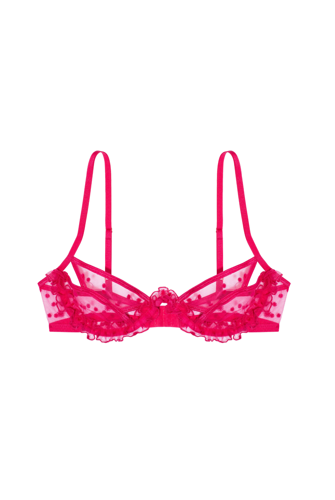 FRAMBOISE Underwire Bra with Frills