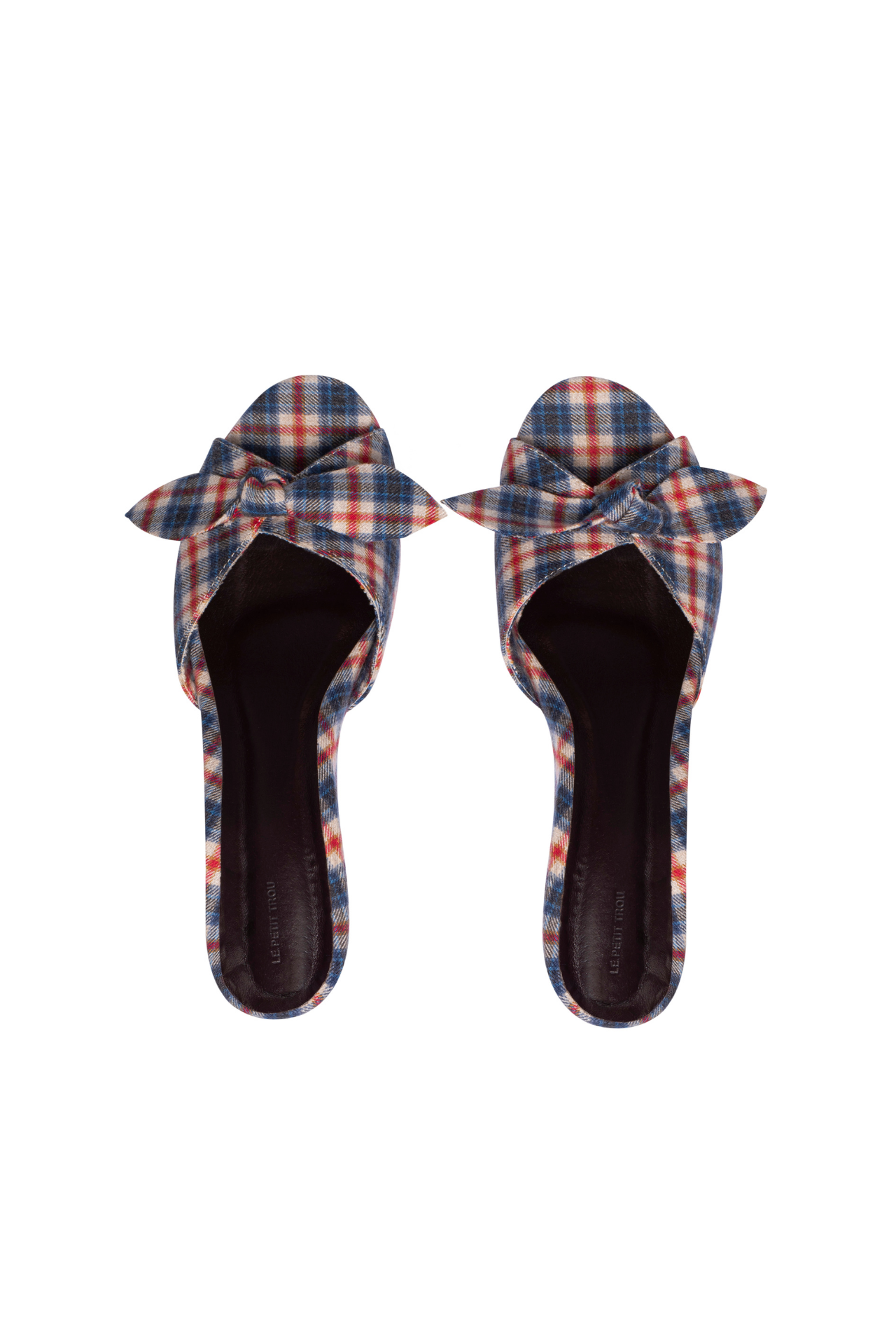Timi Checked Wedge Sandals