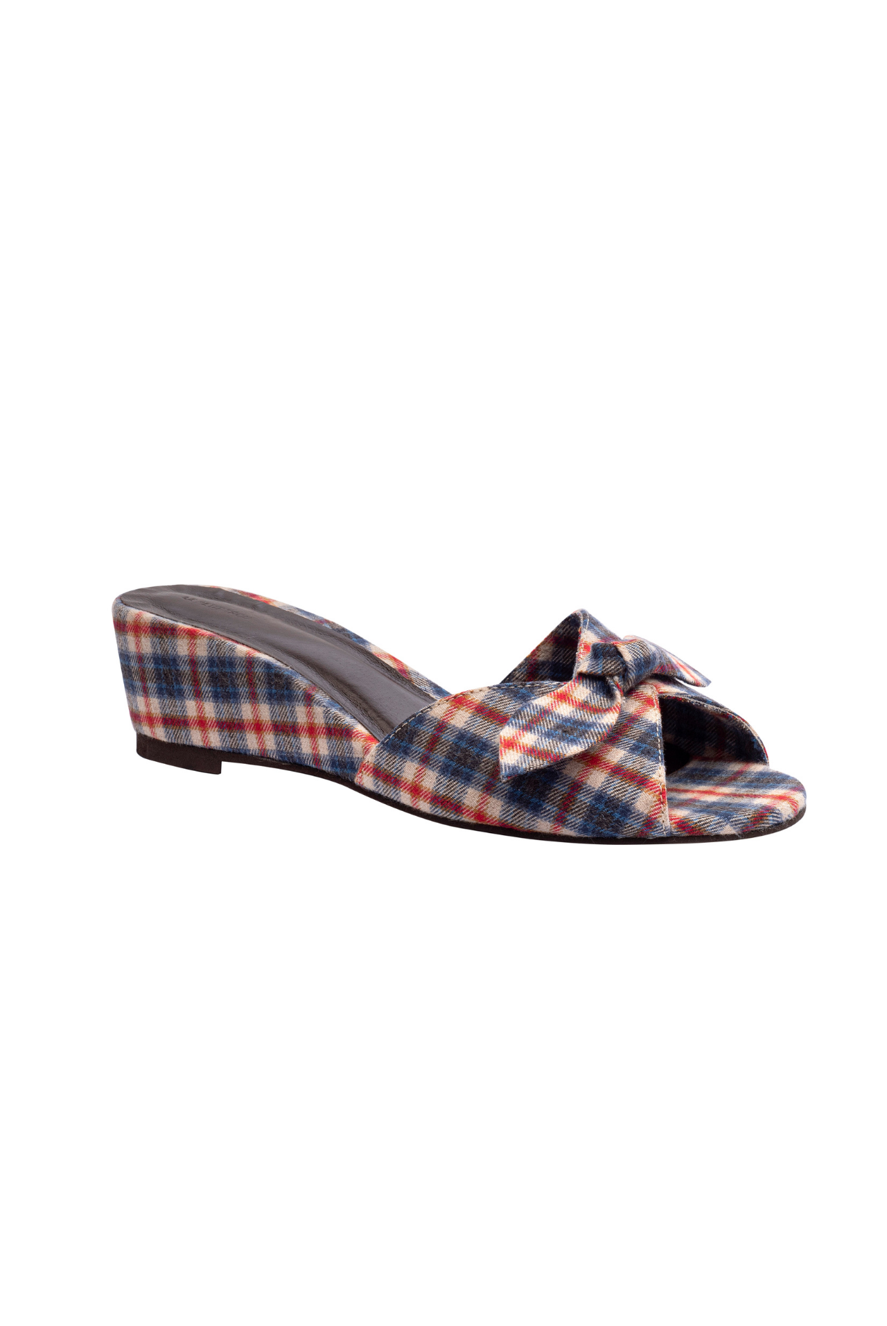 Timi Checked Wedge Sandals