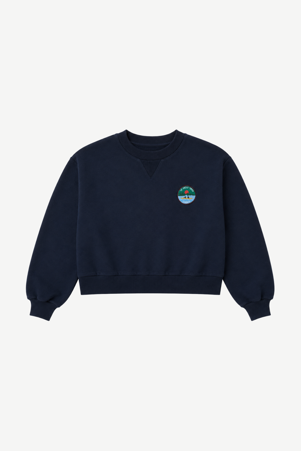 Camp Organic Cotton Cropped Sweatshirt