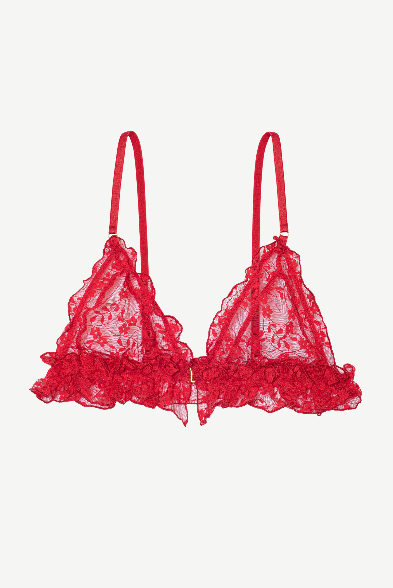 PAVOT ruffled triangle bra