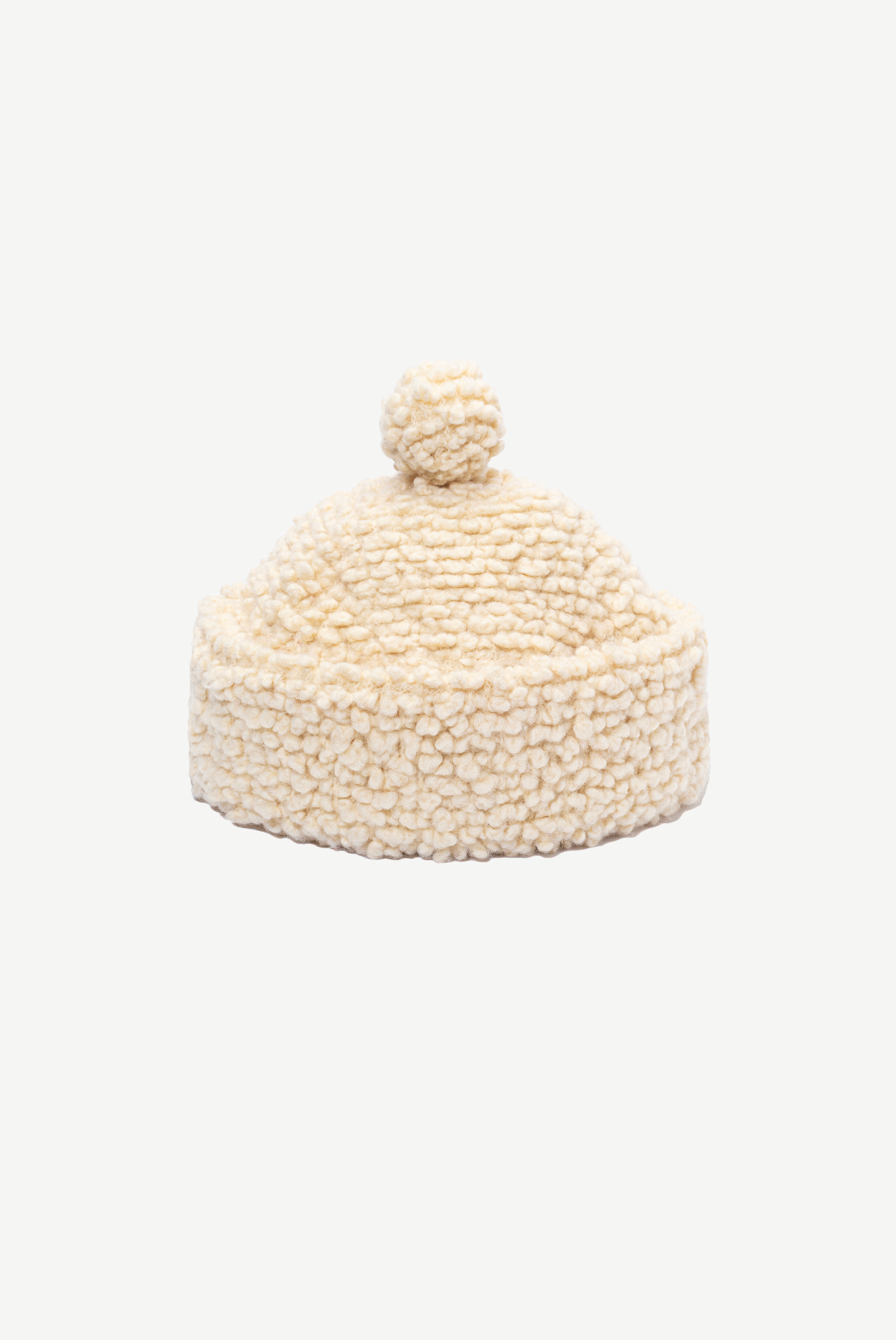 Wool Hat with Pom-Pom