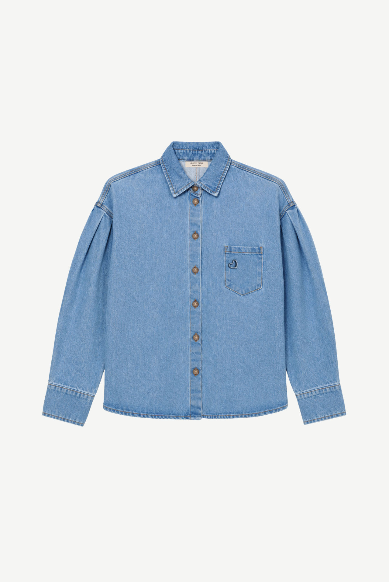 Carlos Oversized Denim Shirt - blue