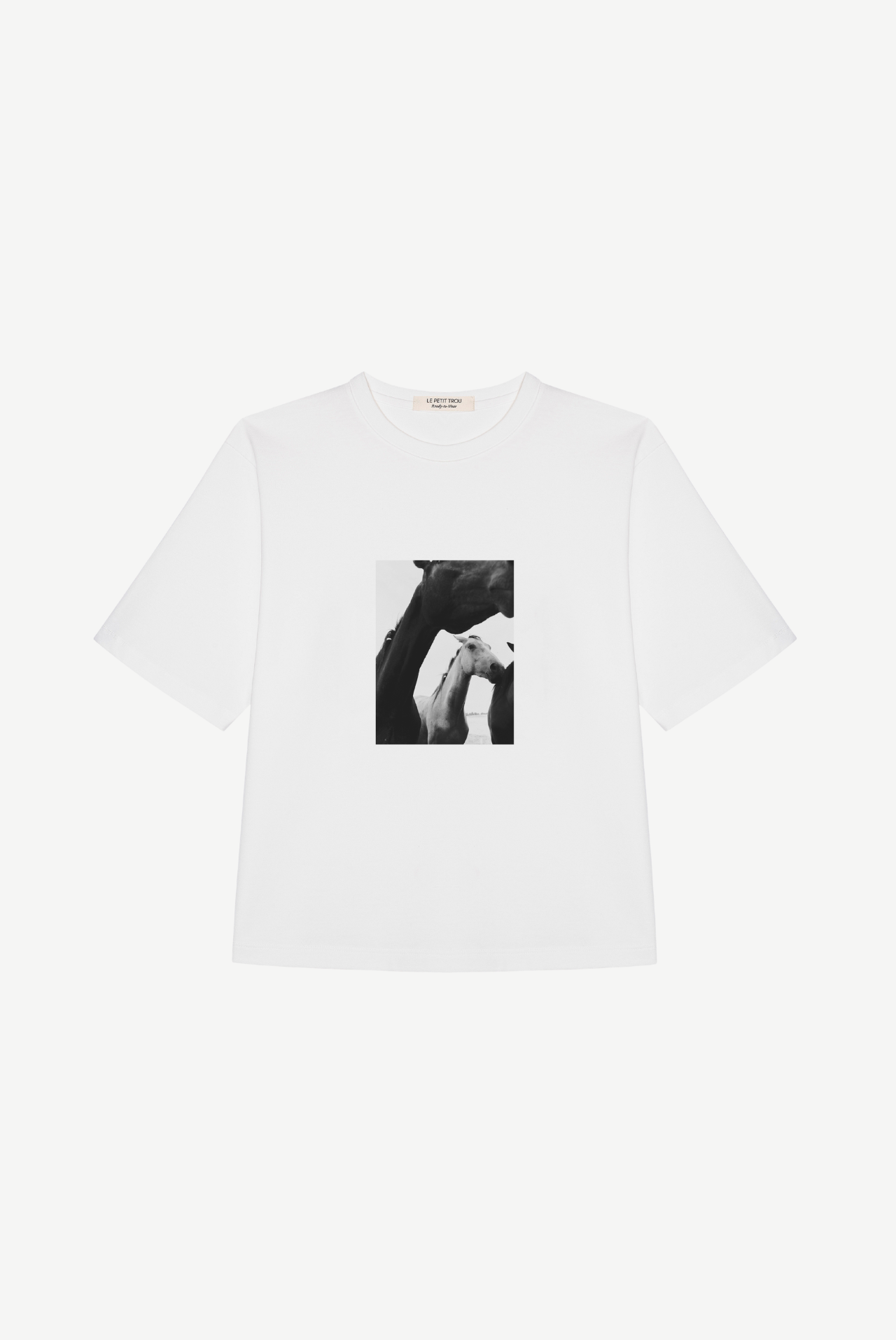 Cheval Cotton Top Featuring an Original Photograph