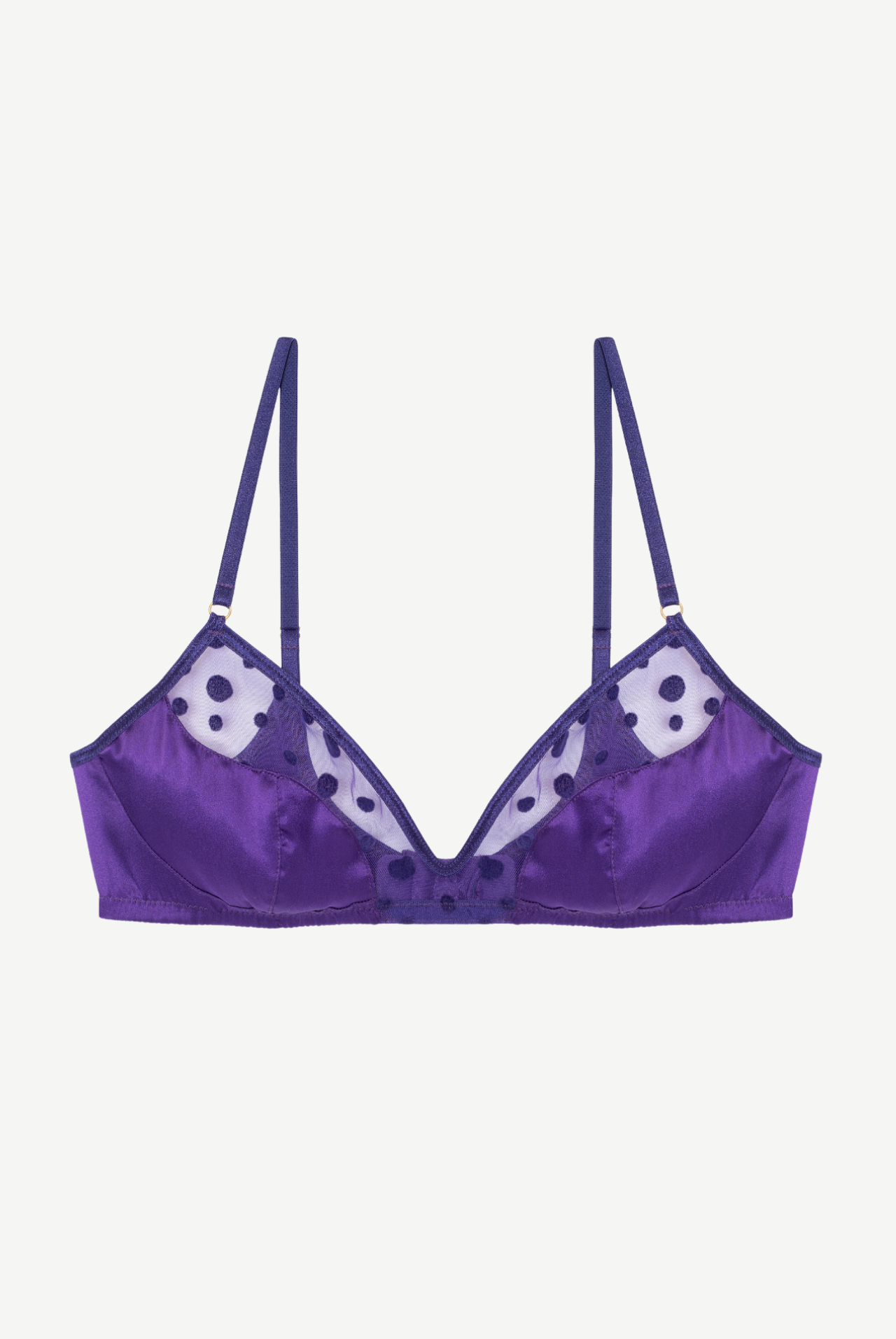 PRUNE Soft Bra with Satin