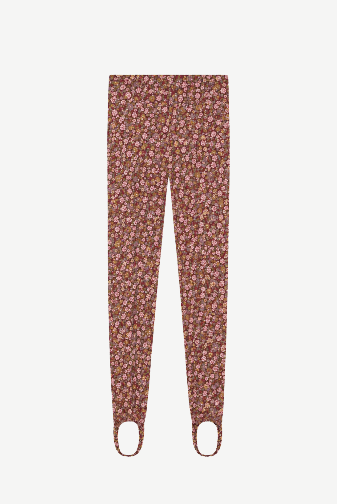 Hilaire High-Waisted Cotton Floral Stirrup Leggings