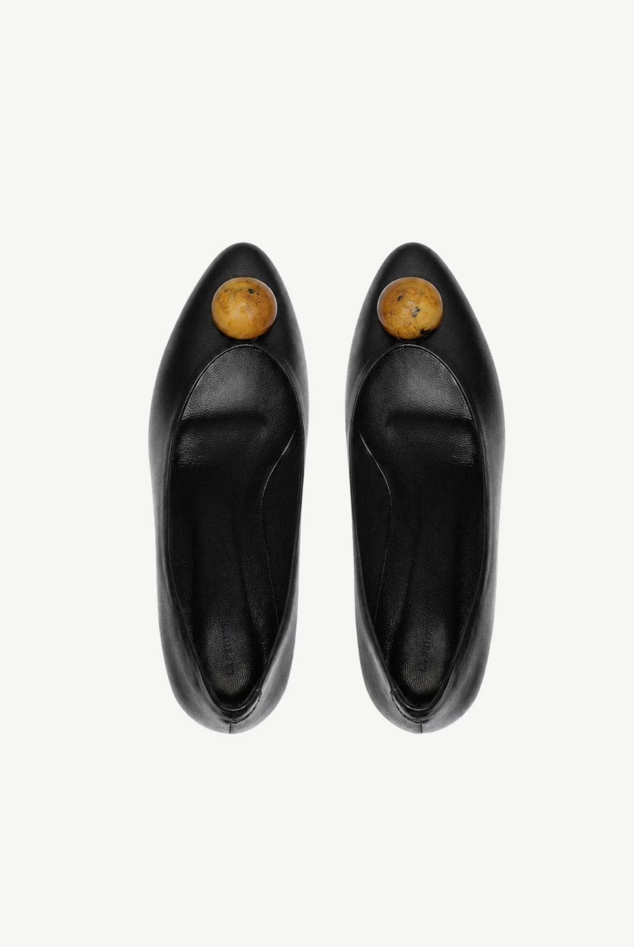 Paul Leather Low-Heel Pumps