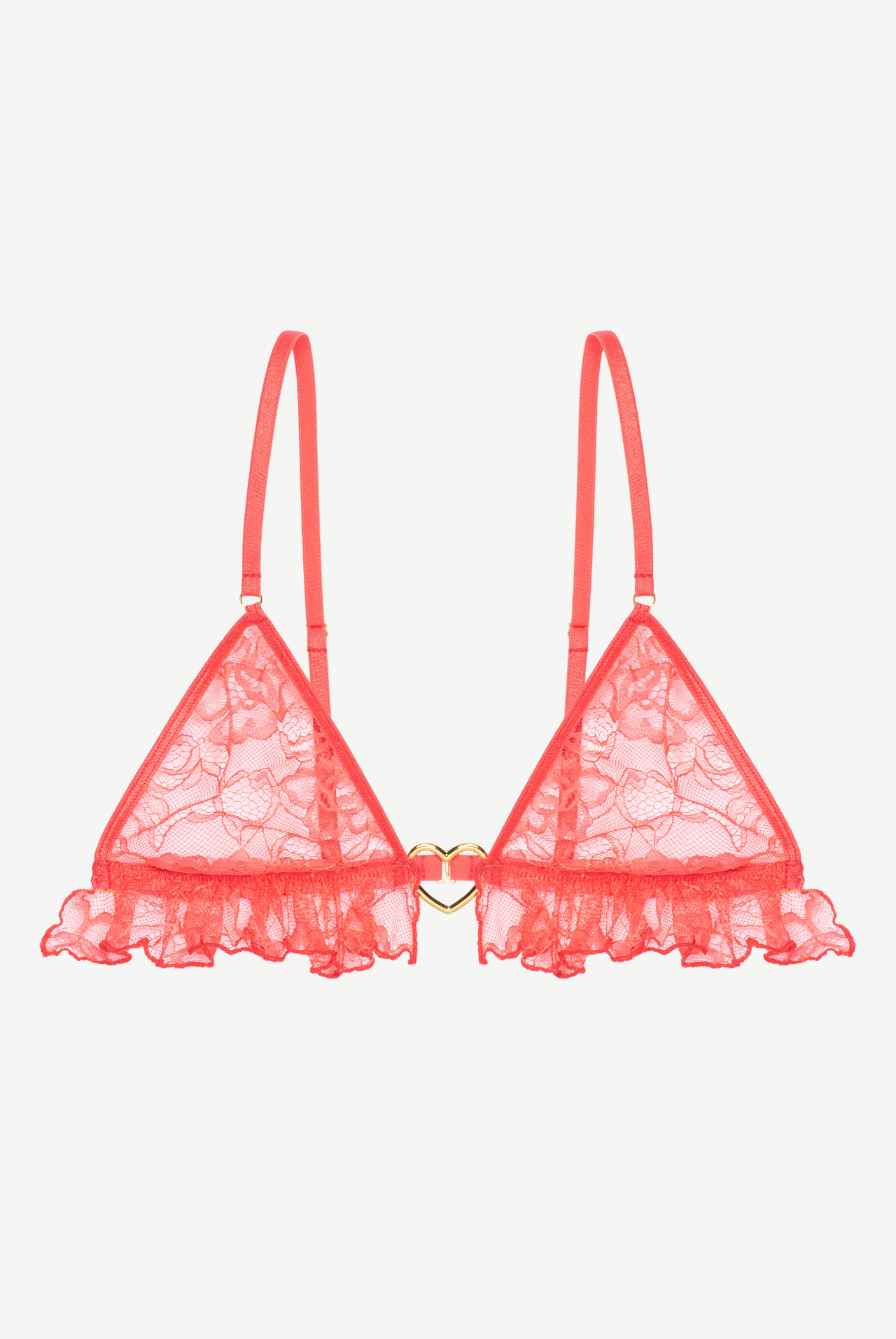 CORAIL Triangle Bra with Frills and Heart