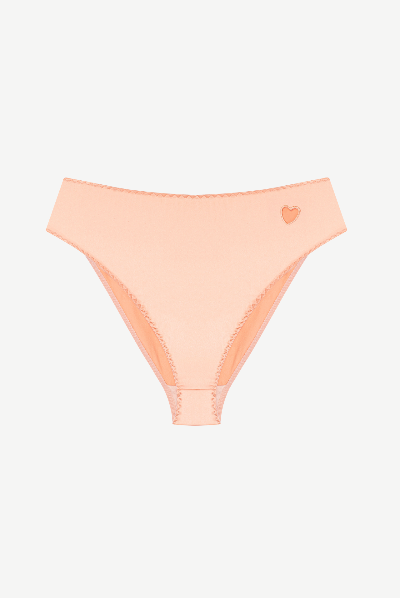 MADONNA high waist satin briefs - peach