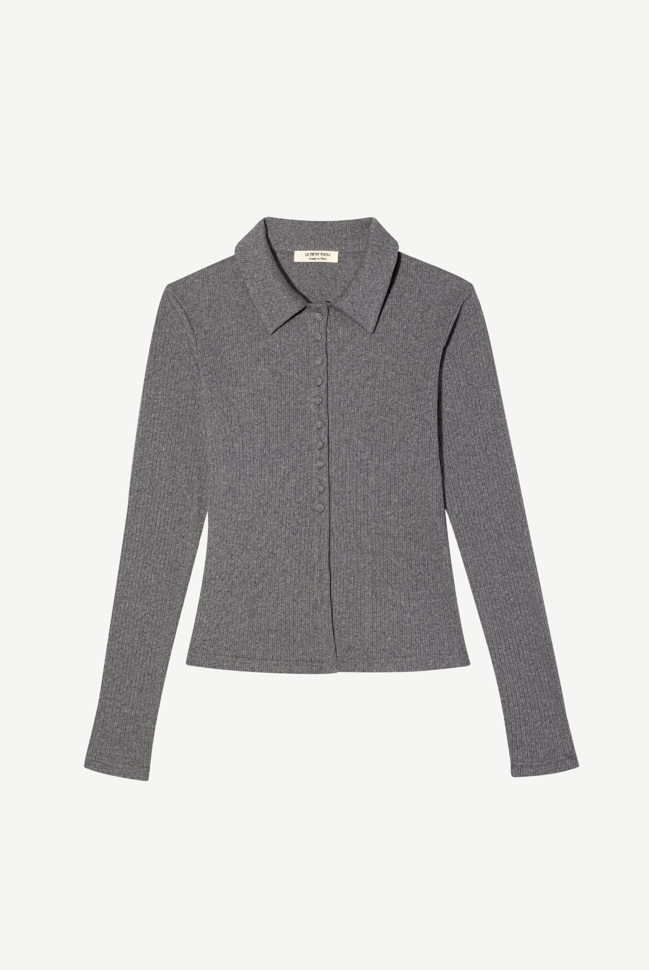 Dylan Cotton Ribbed Button-Up Cardigan
