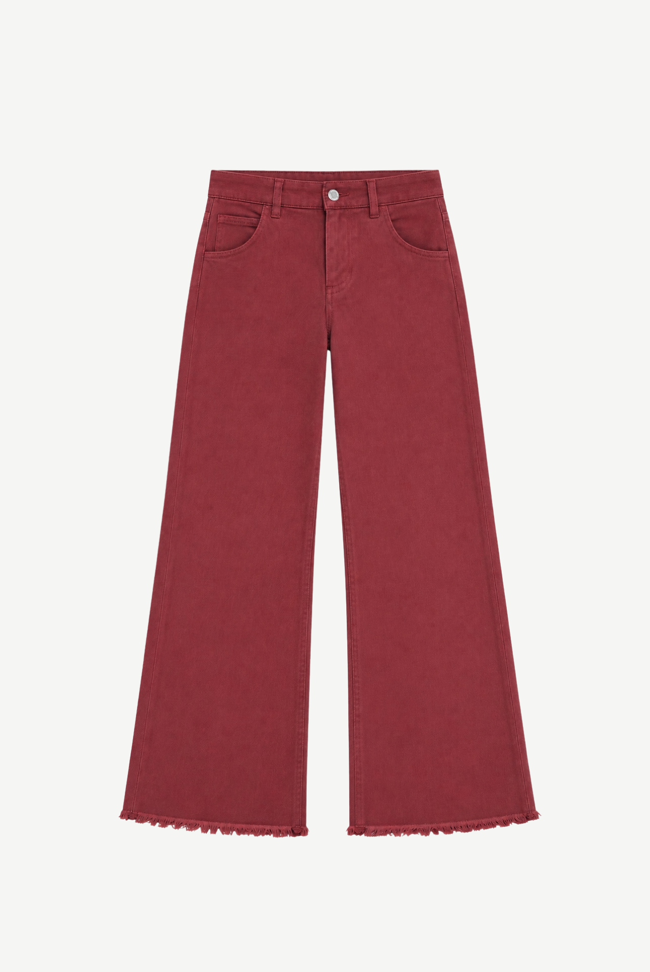 Fabrice Loose-Fit Jeans with Frayed Hem