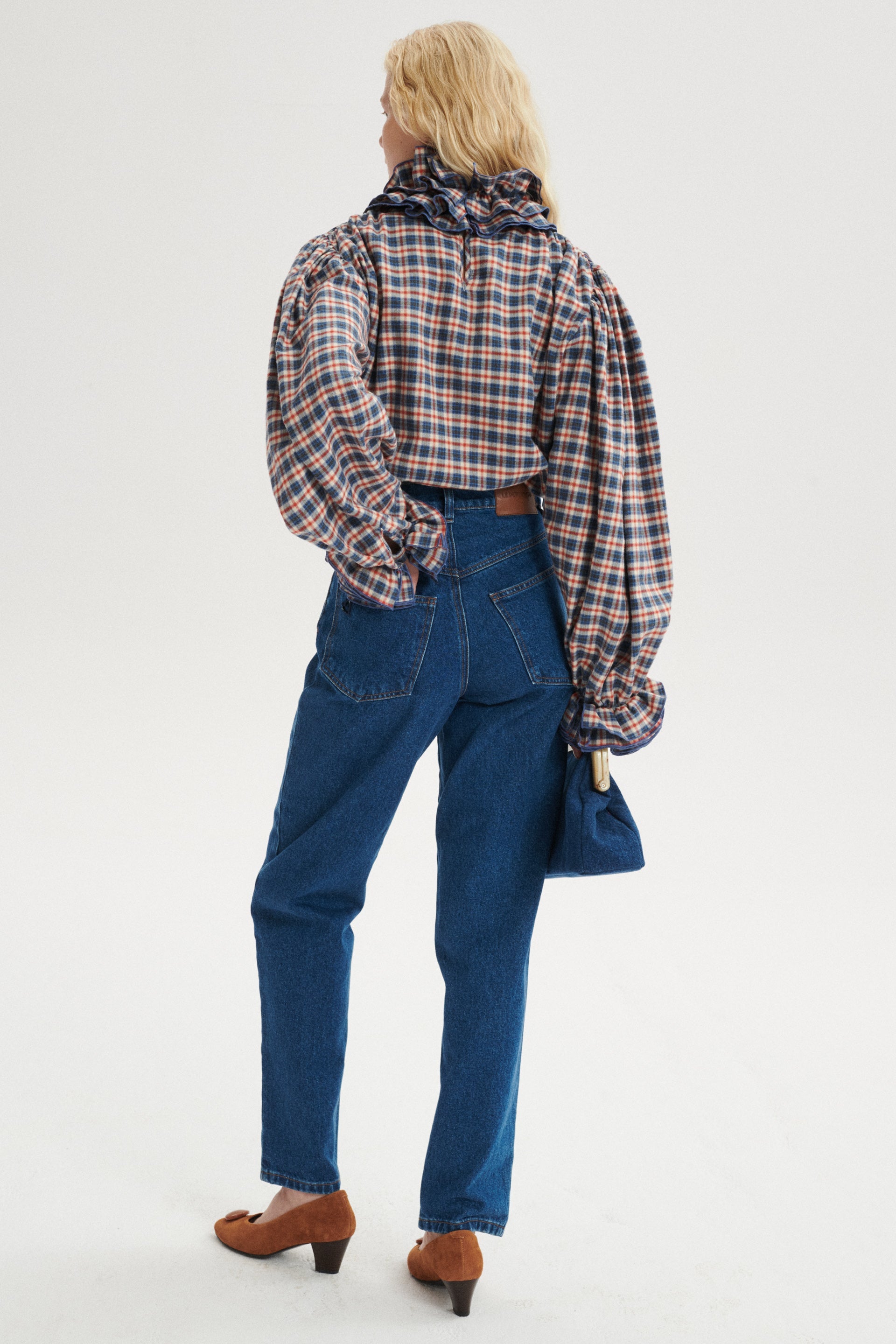 Malo Checked Shirt With Frills