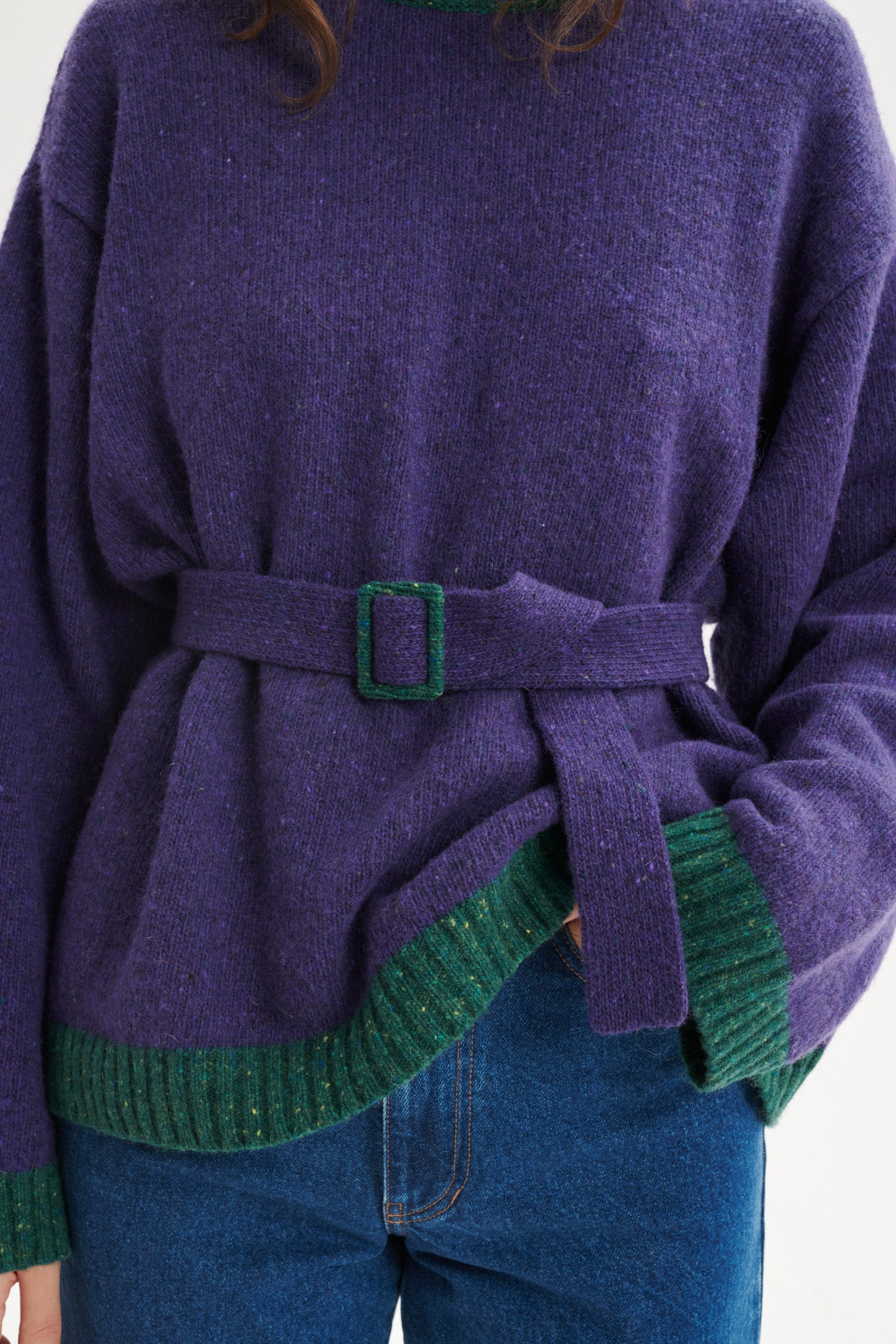 Olivier Oversize Sweater with Belt