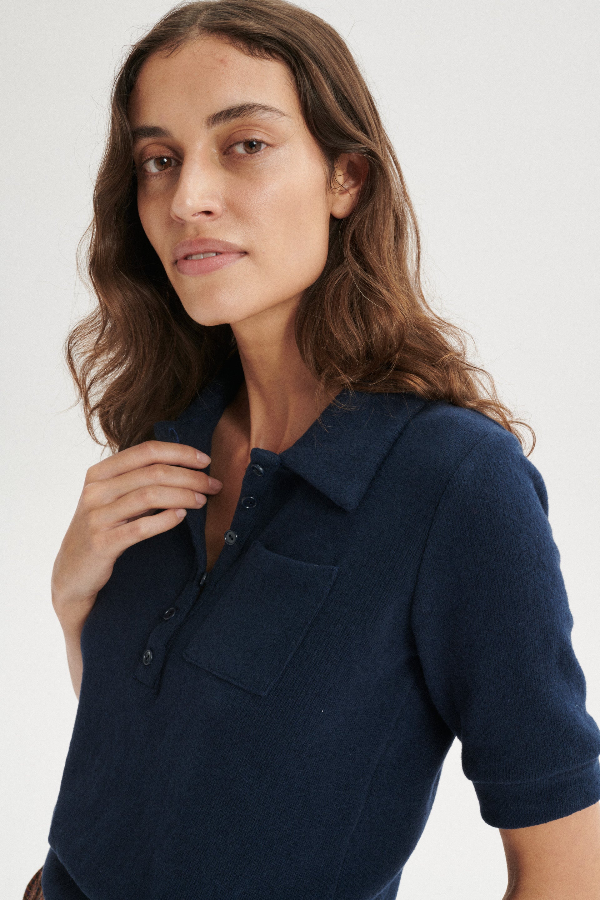 Antoine Brushed Cotton Polo