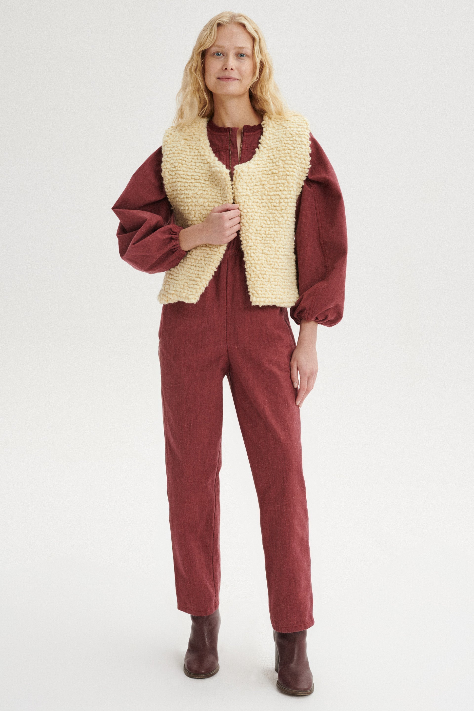 Evan Teddy Wool Vest