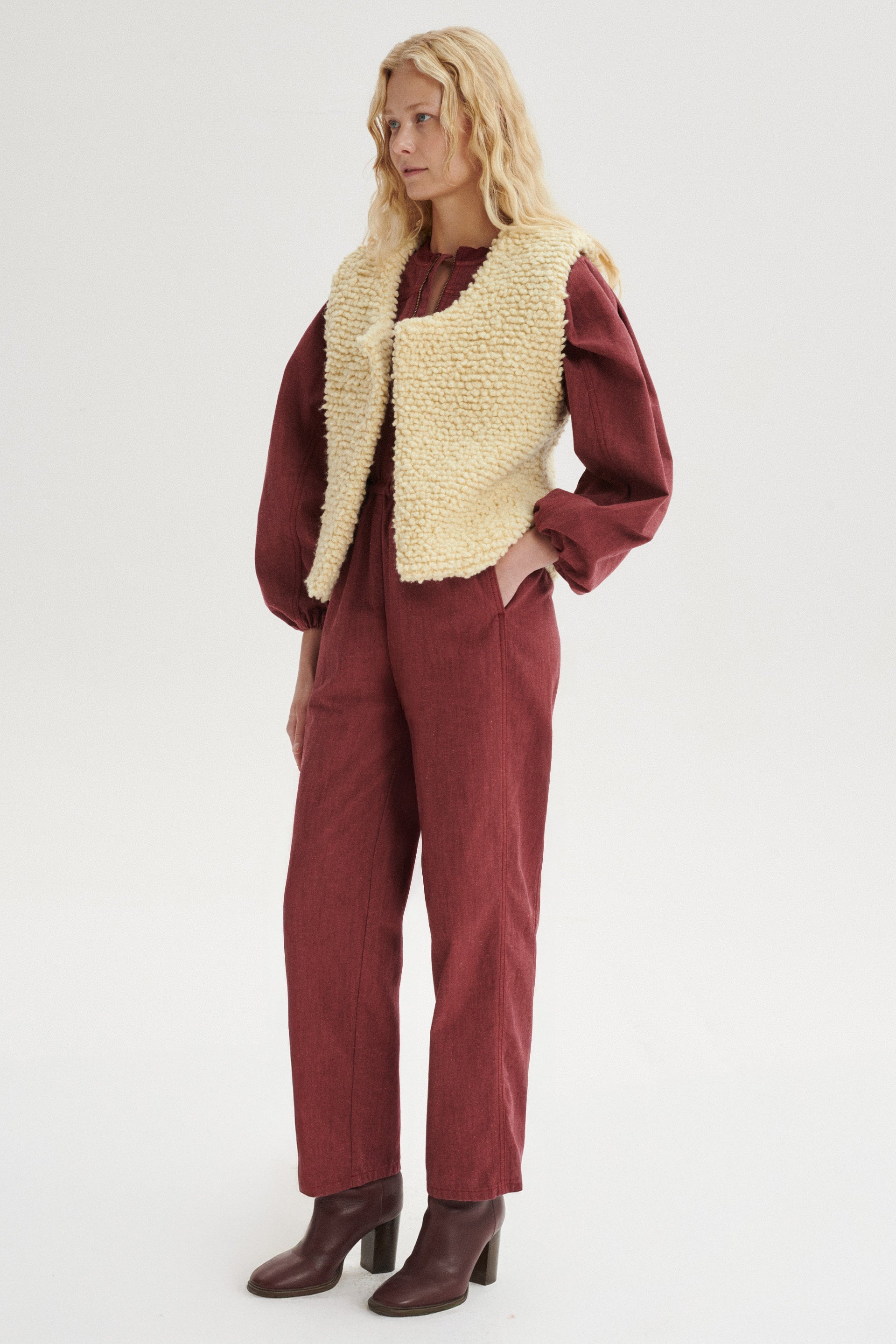 Evan Teddy Wool Vest