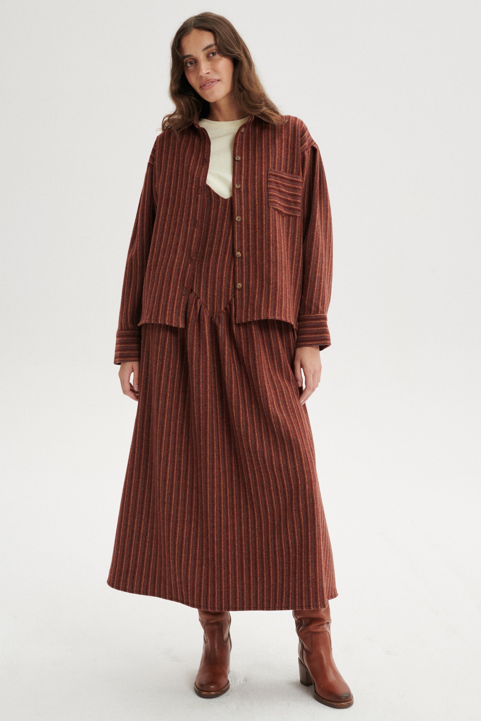 Giorgio Wool Tailored Dress