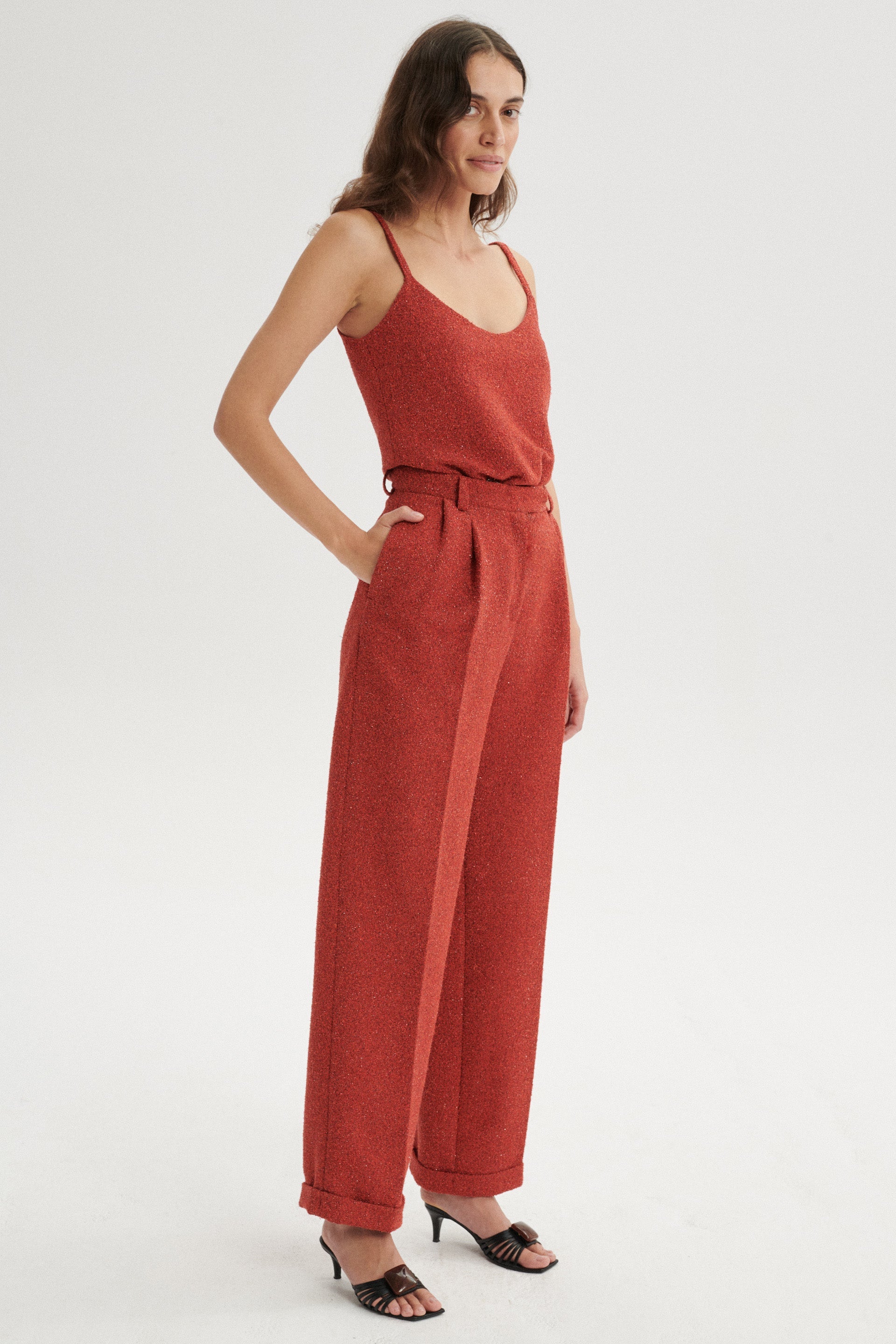 Miki High-Waist Sparkling Trousers