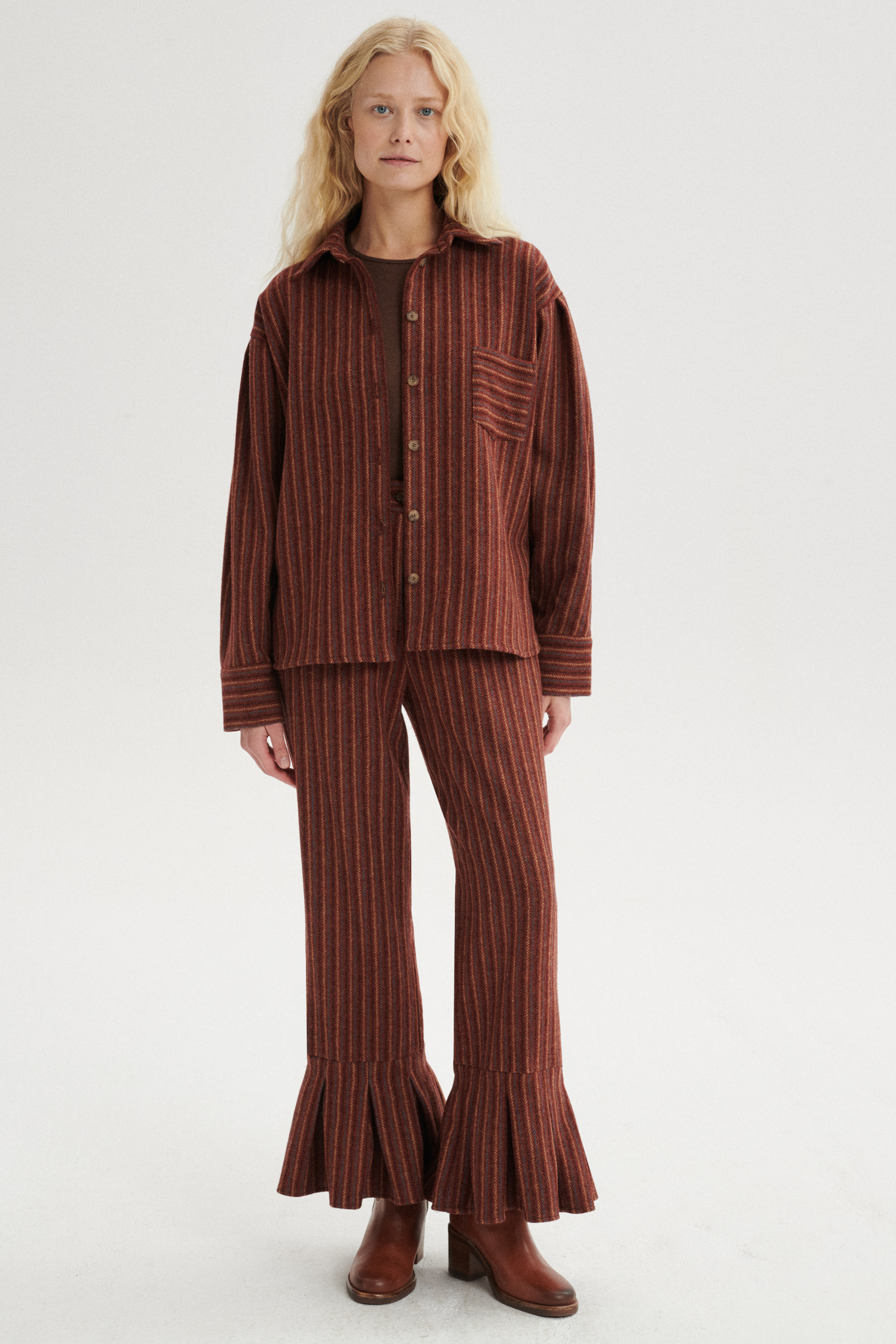 Lucien High-Waist Wool Pants