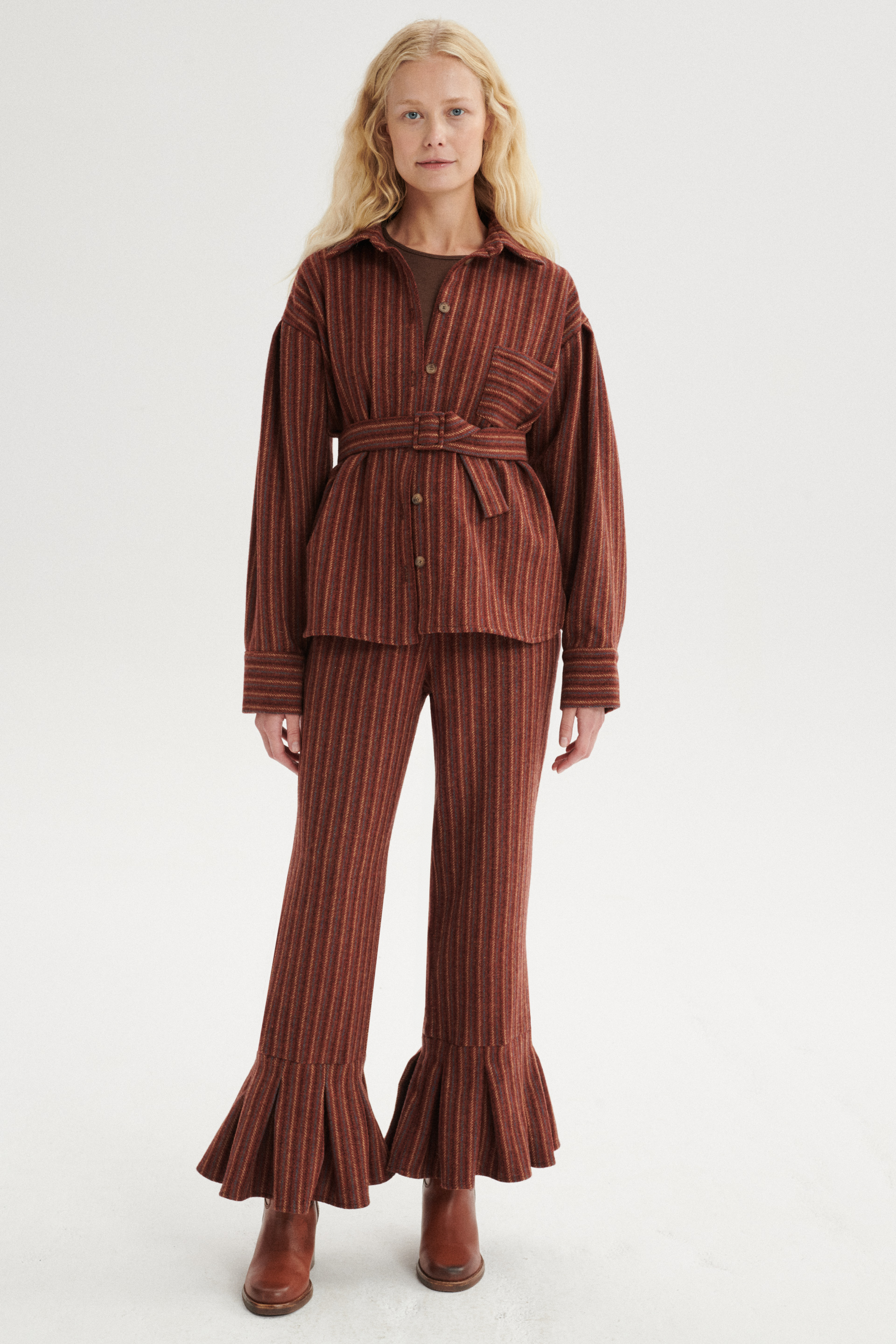 Lucien High-Waist Wool Pants