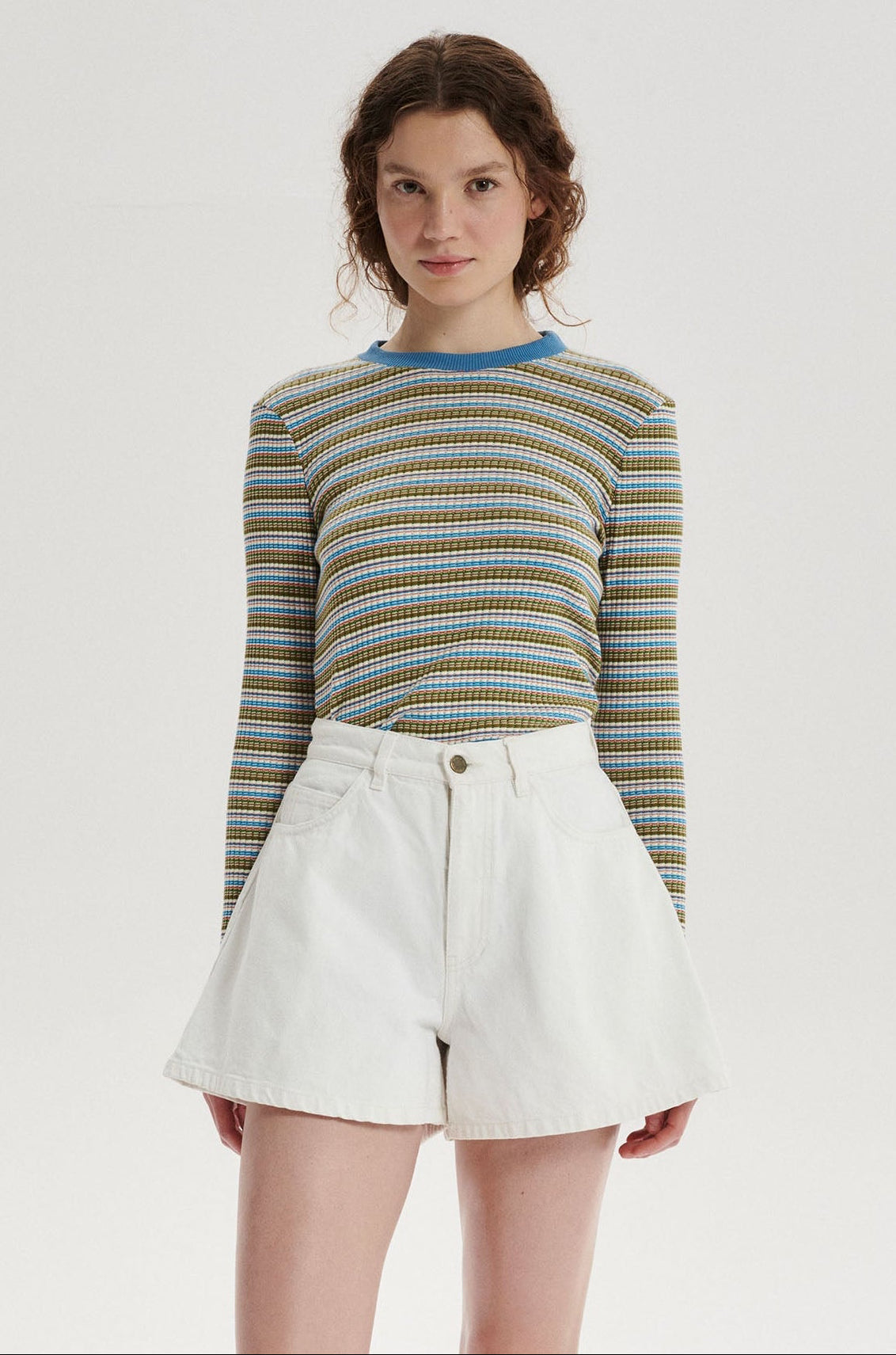 Jacob Denim Shorts - white