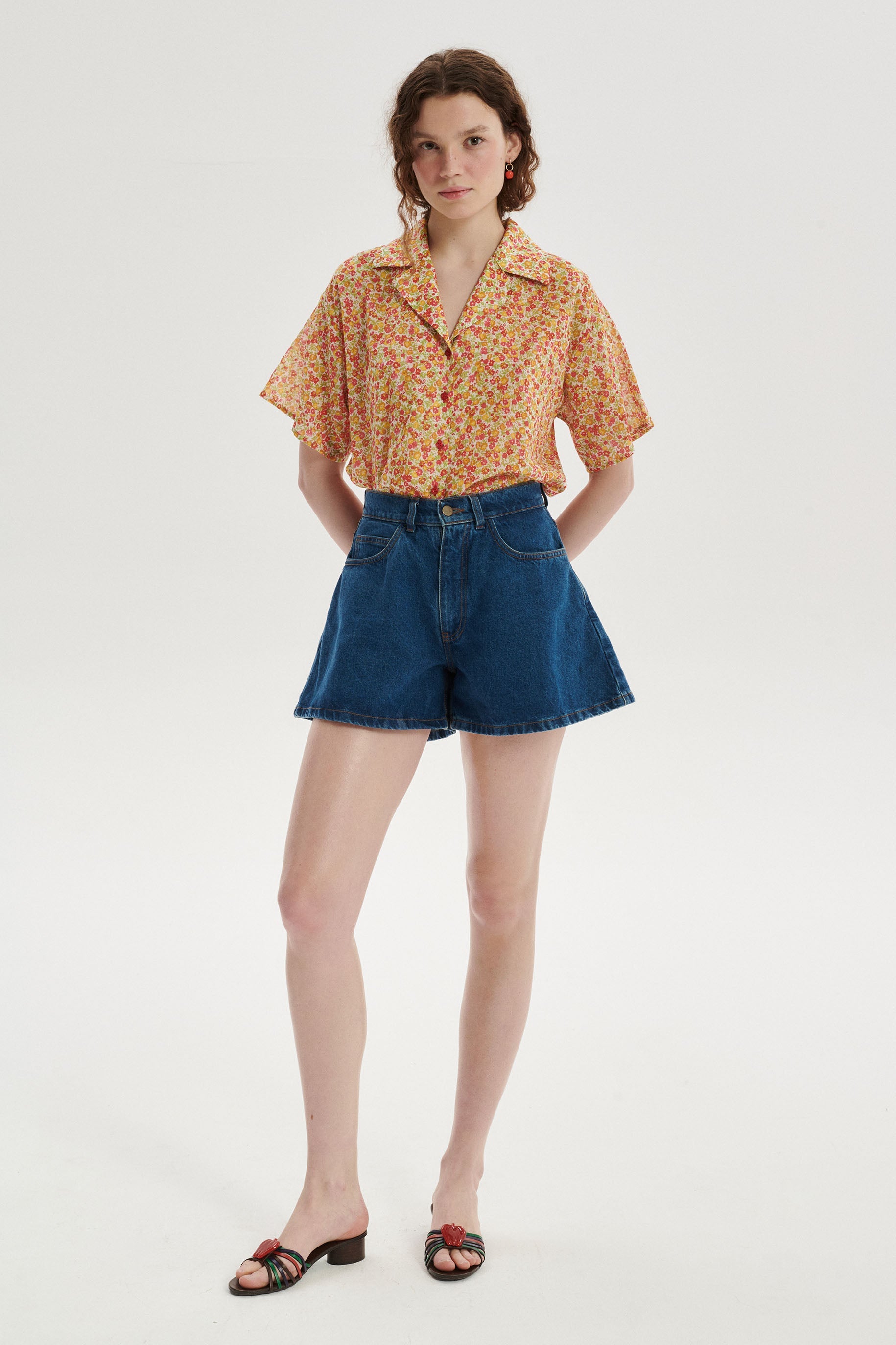 Elio Floral Cotton Shirt