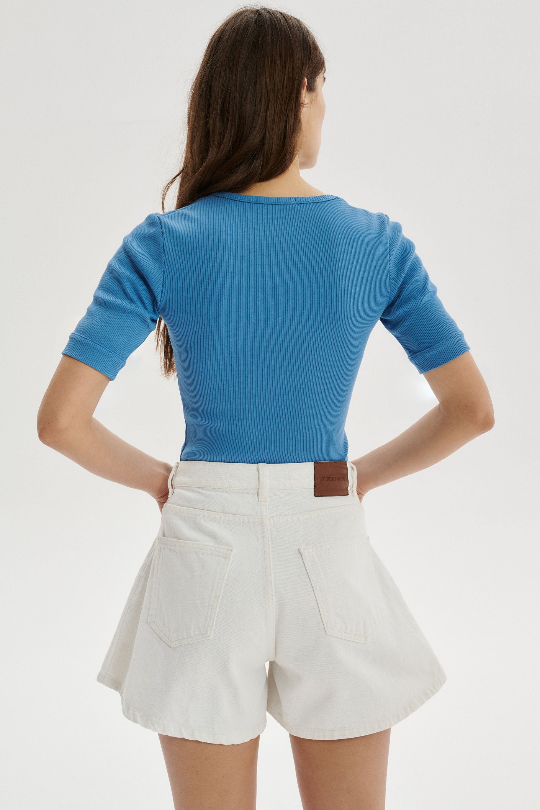 Jacob Denim Shorts - white