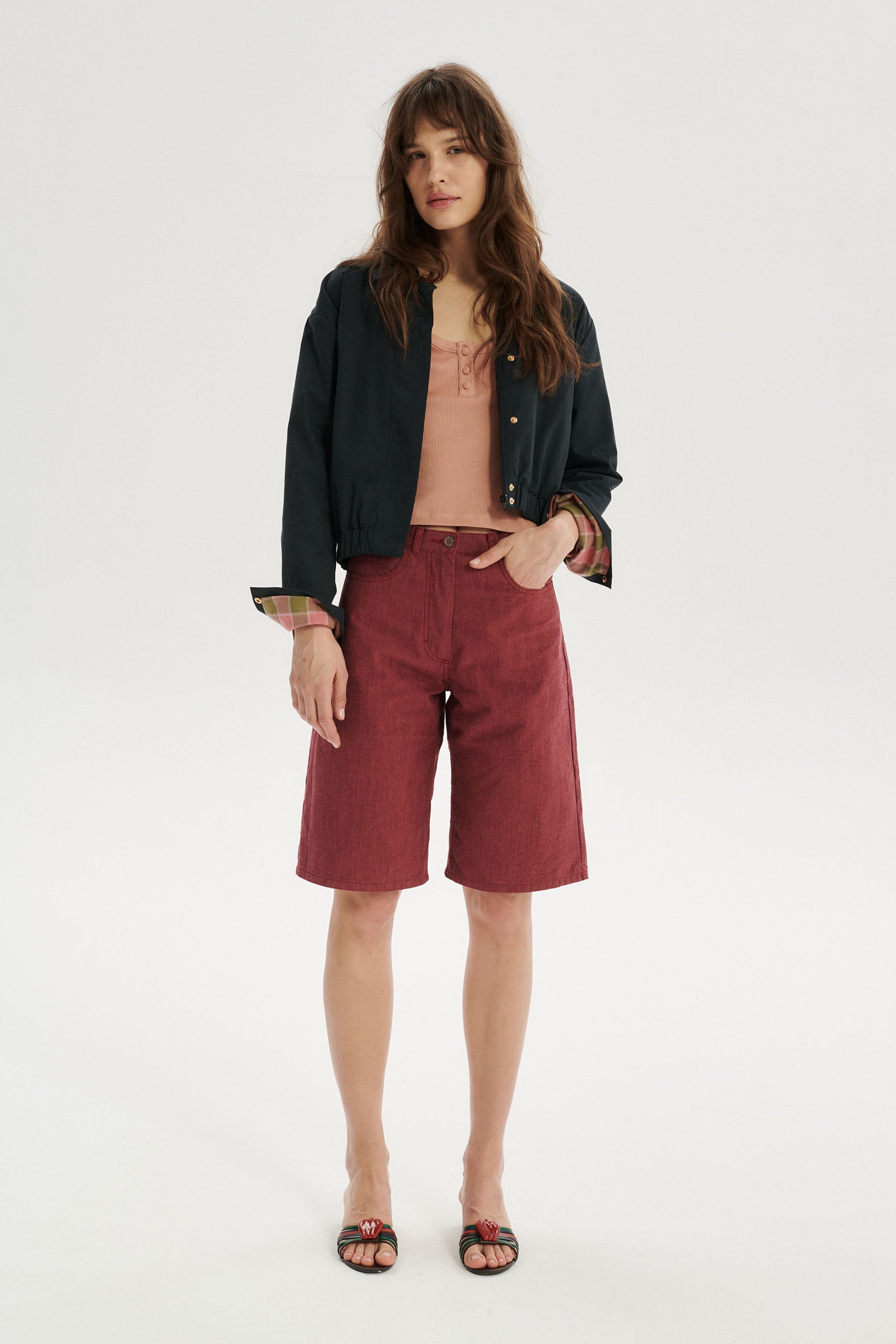 Irvin Bomber Jacket - navy