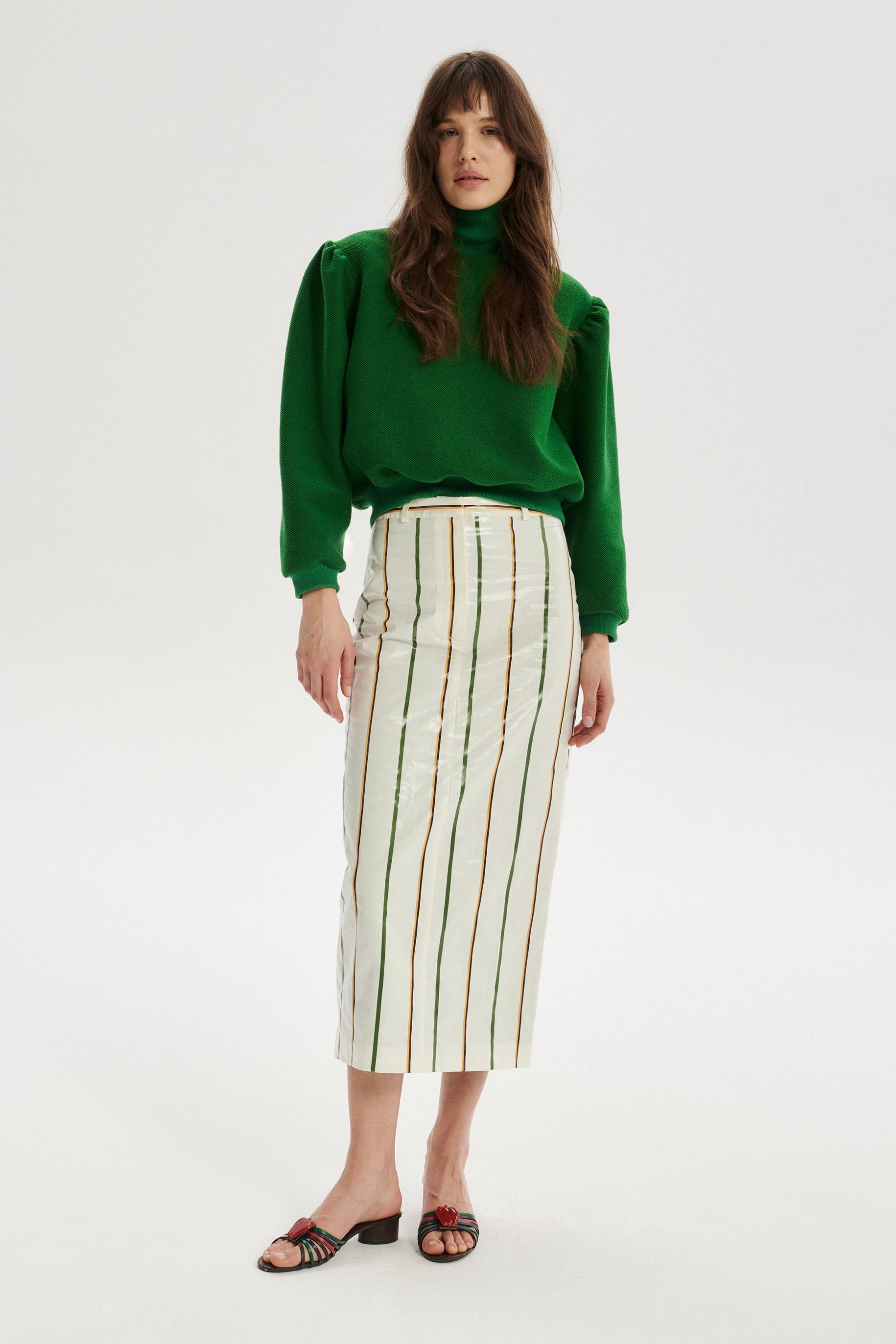 Timeo Organic Cotton Sweatshirt with Turtleneck