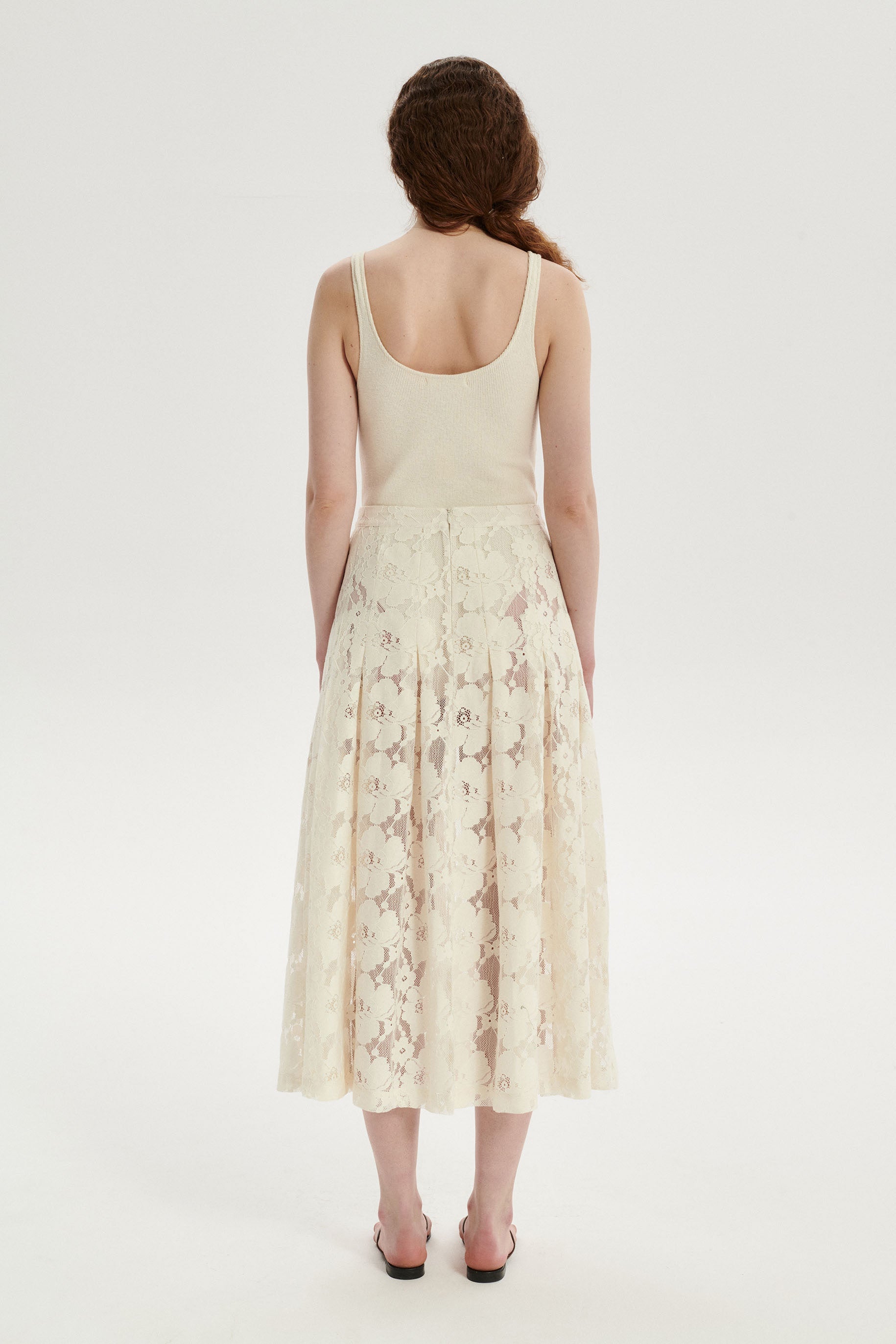 Arthur Lace Maxi Skirt - cream