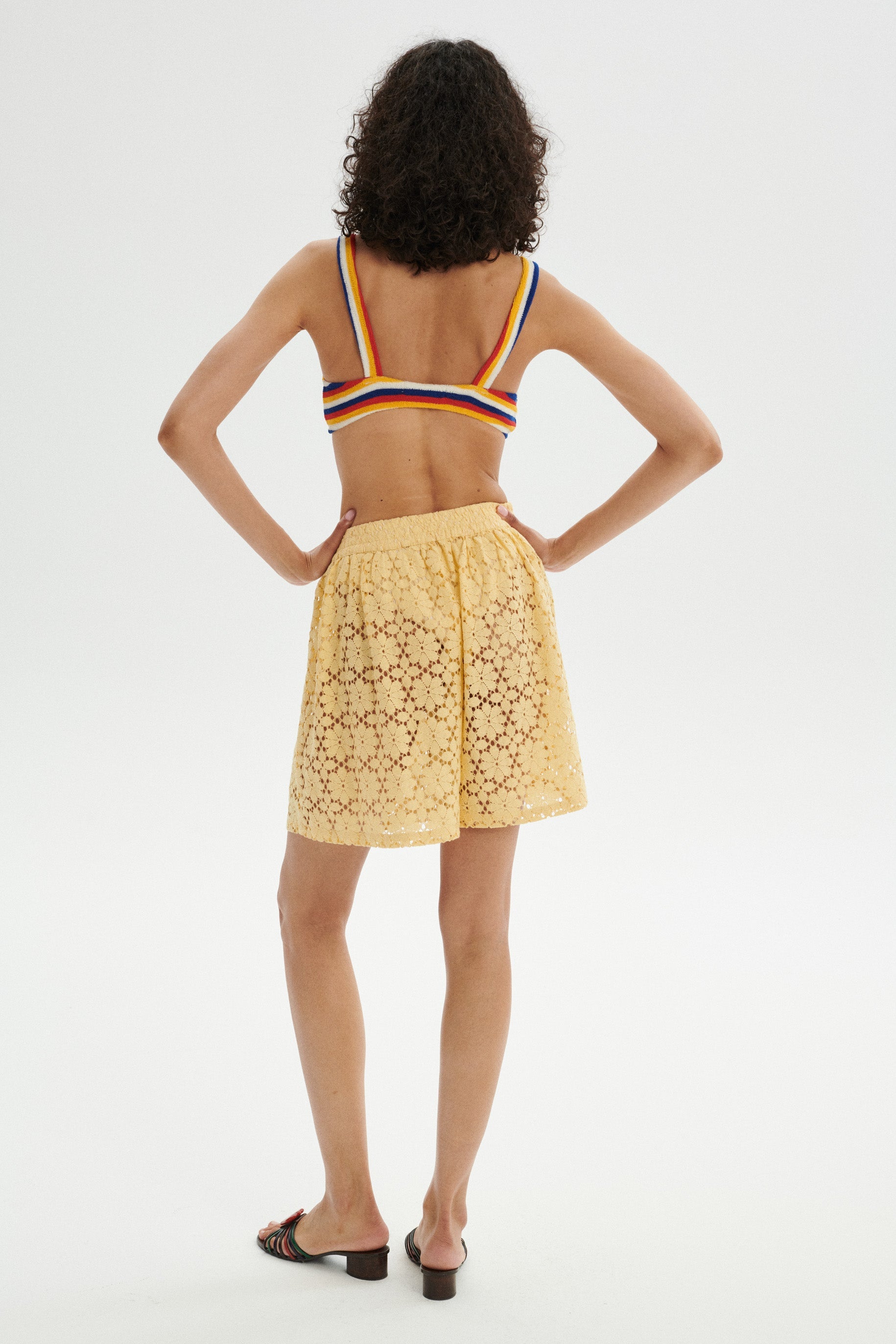 Andrea Jacquard Lace Shorts