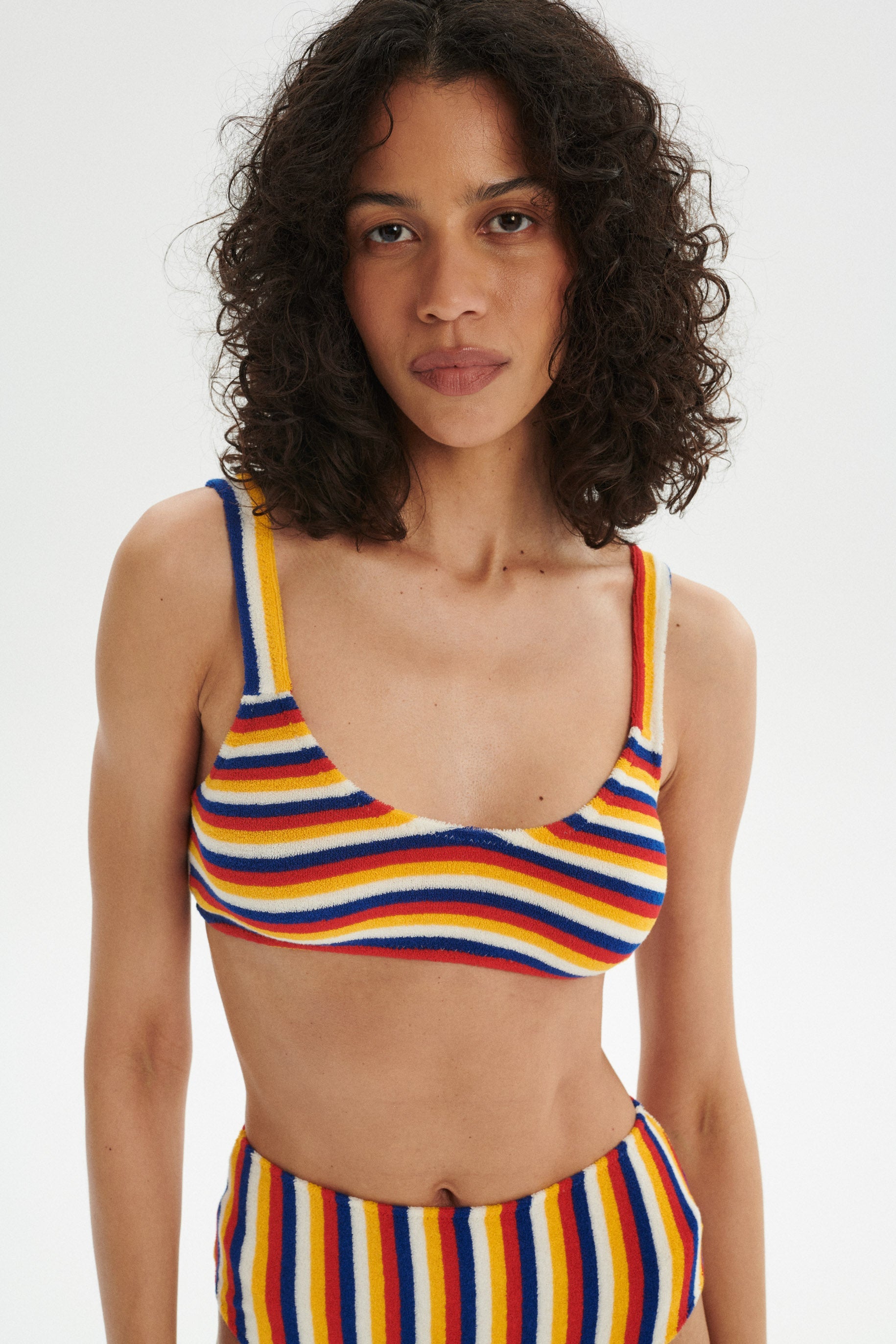 Marc Terry Cloth Bra Top - red