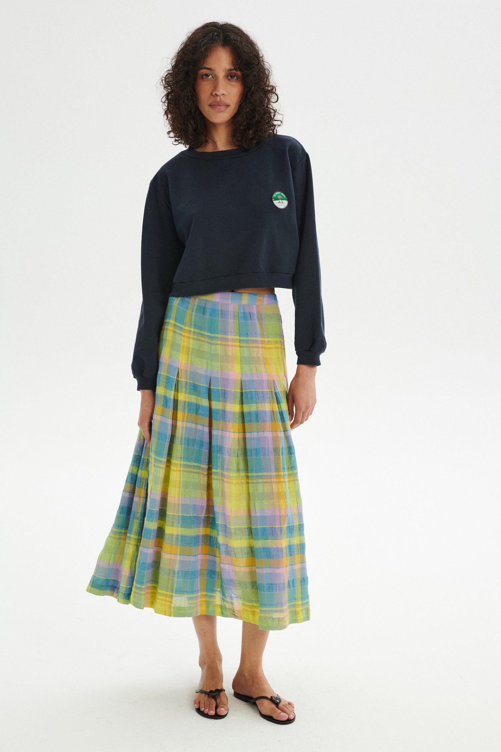Camp Organic Cotton Cropped Sweatshirt