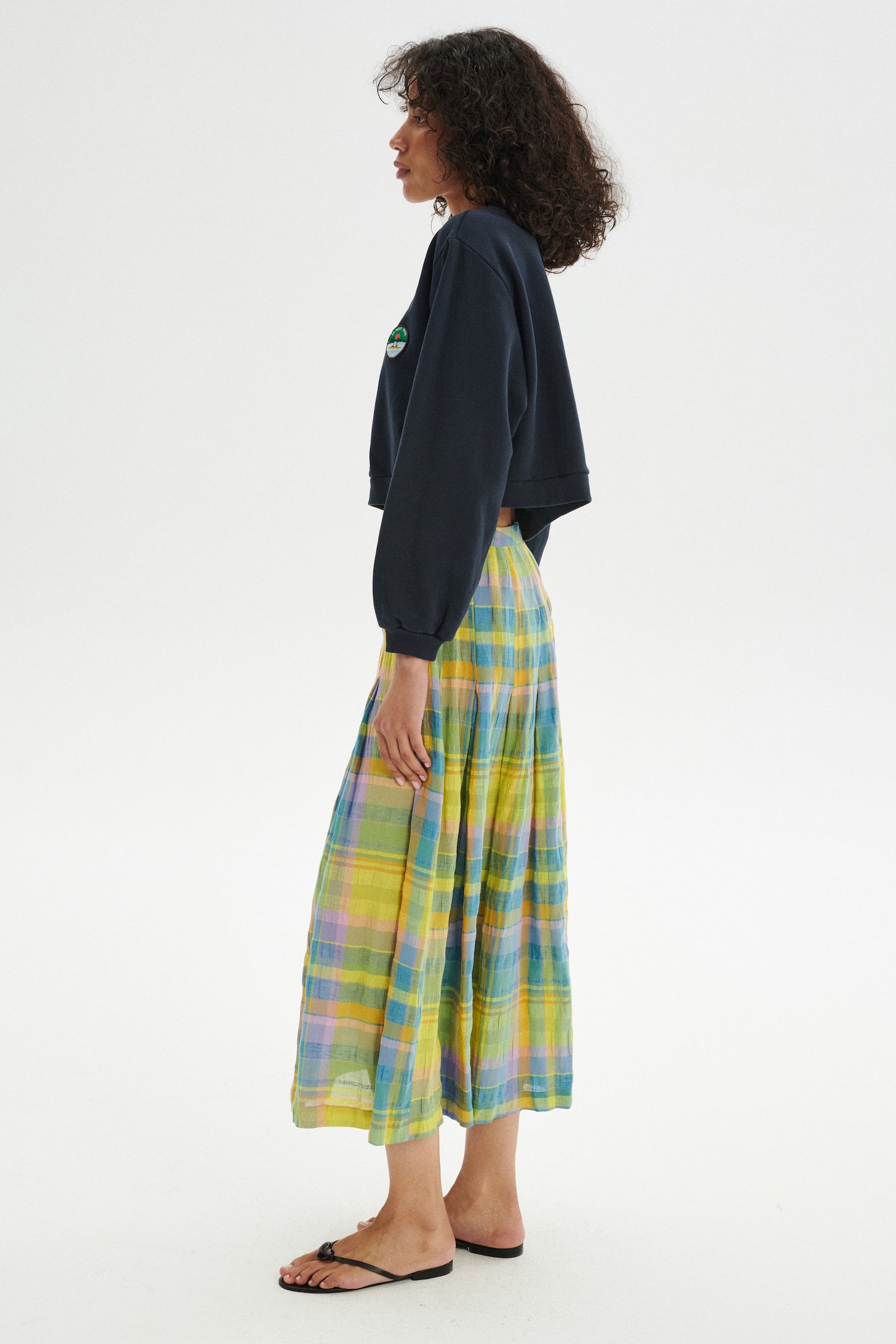 Camp Organic Cotton Cropped Sweatshirt