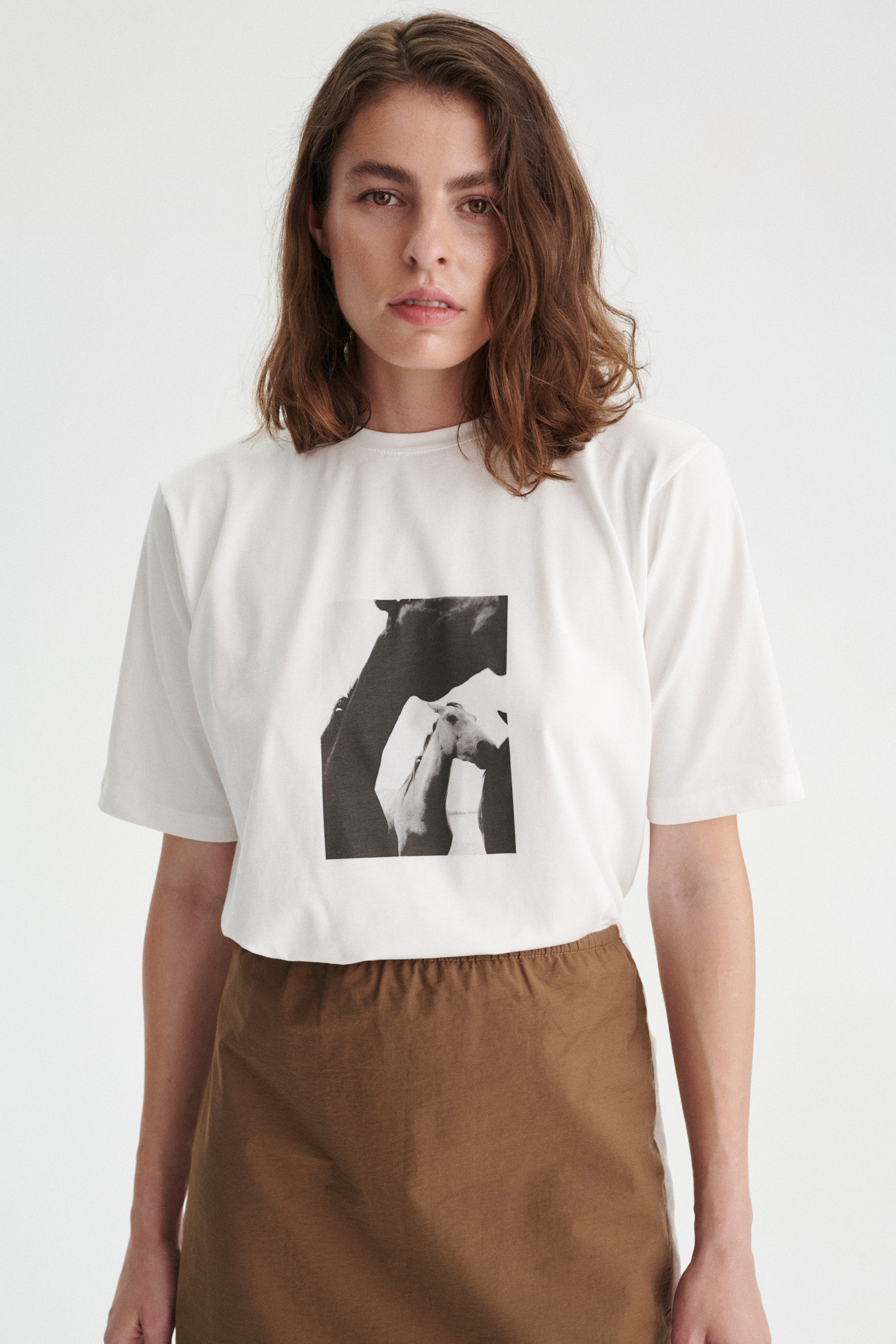 Cheval Cotton Top Featuring an Original Photograph