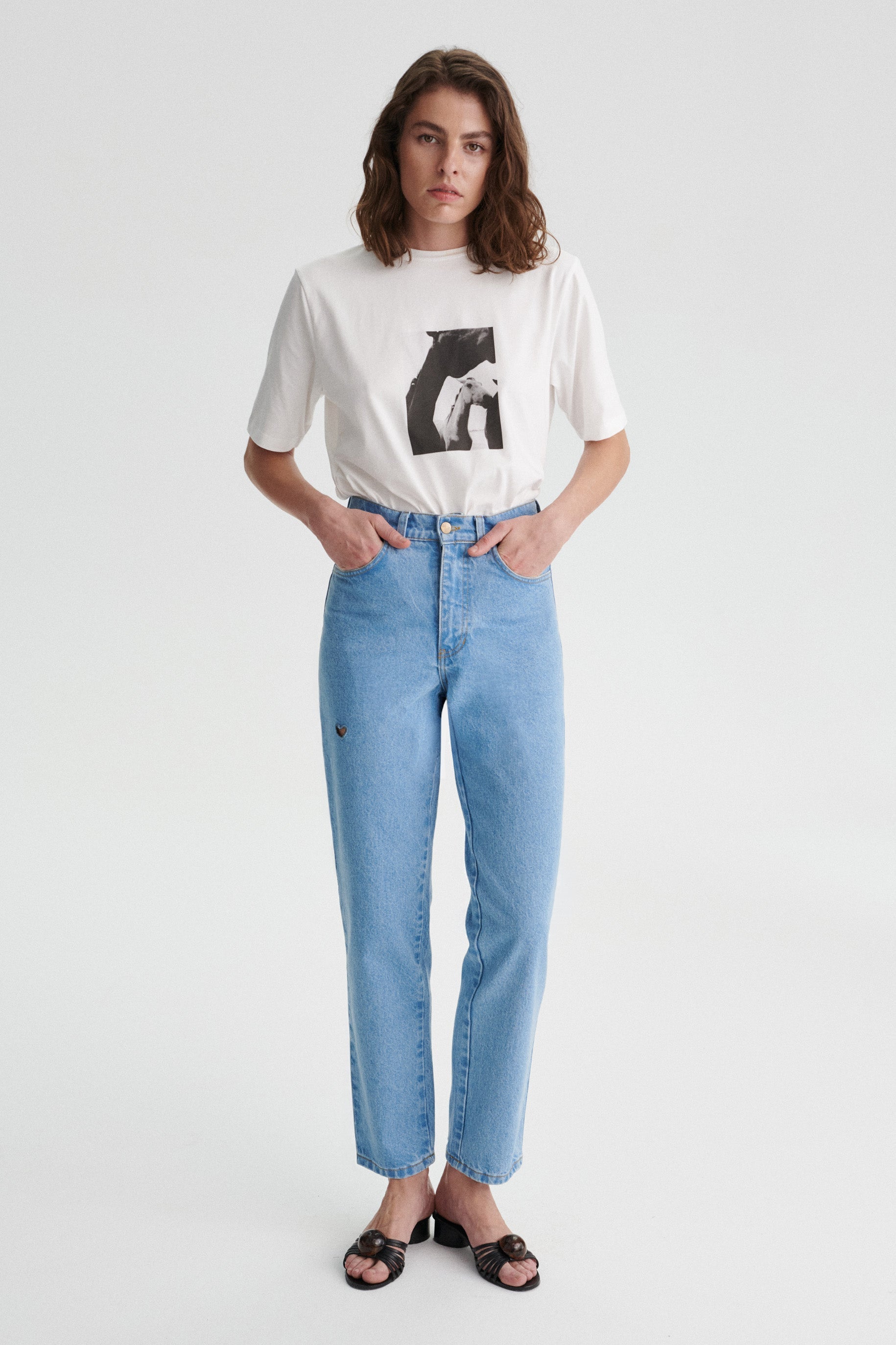 Cheval Cotton Top Featuring an Original Photograph