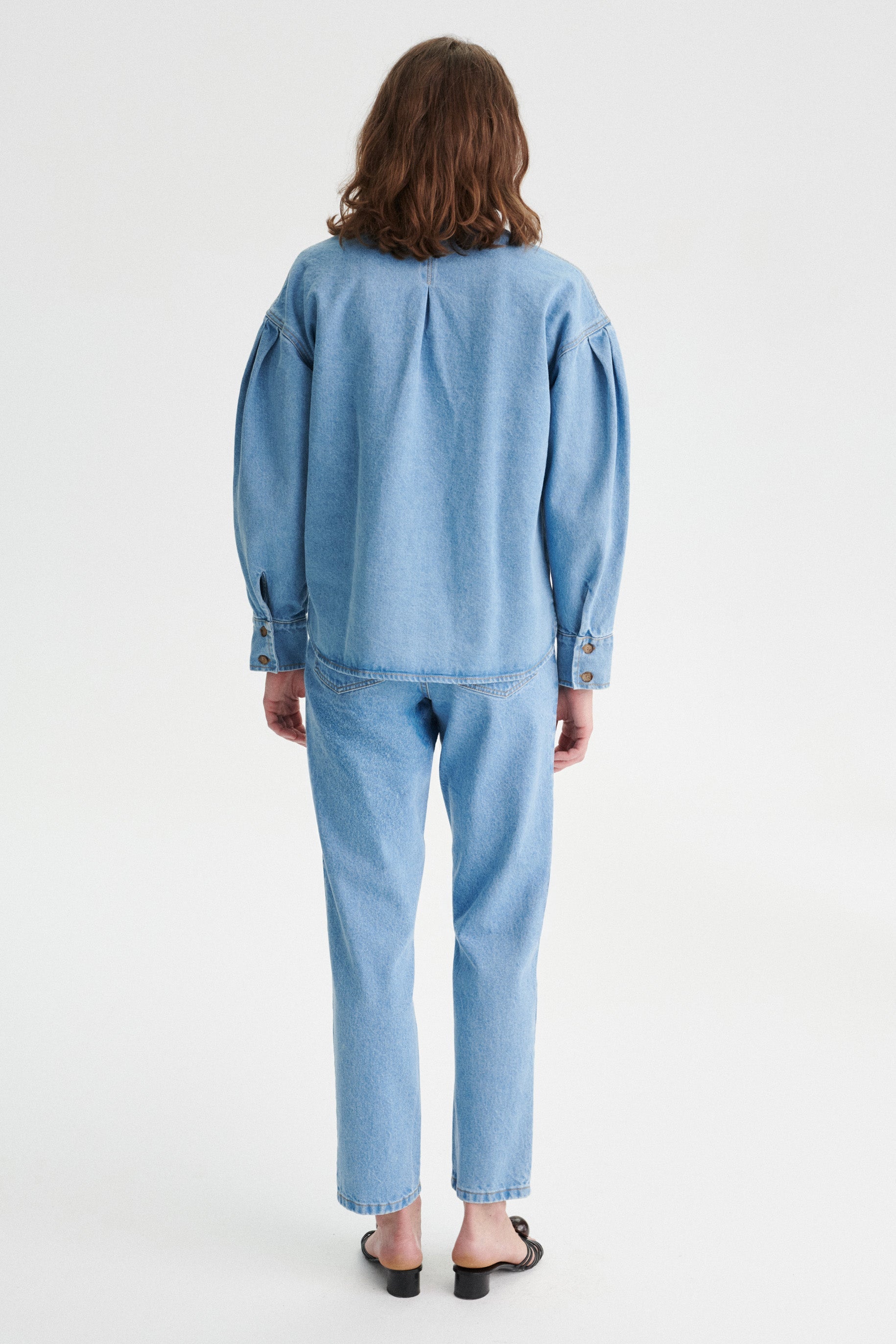 Carlos Oversized Denim Shirt - blue