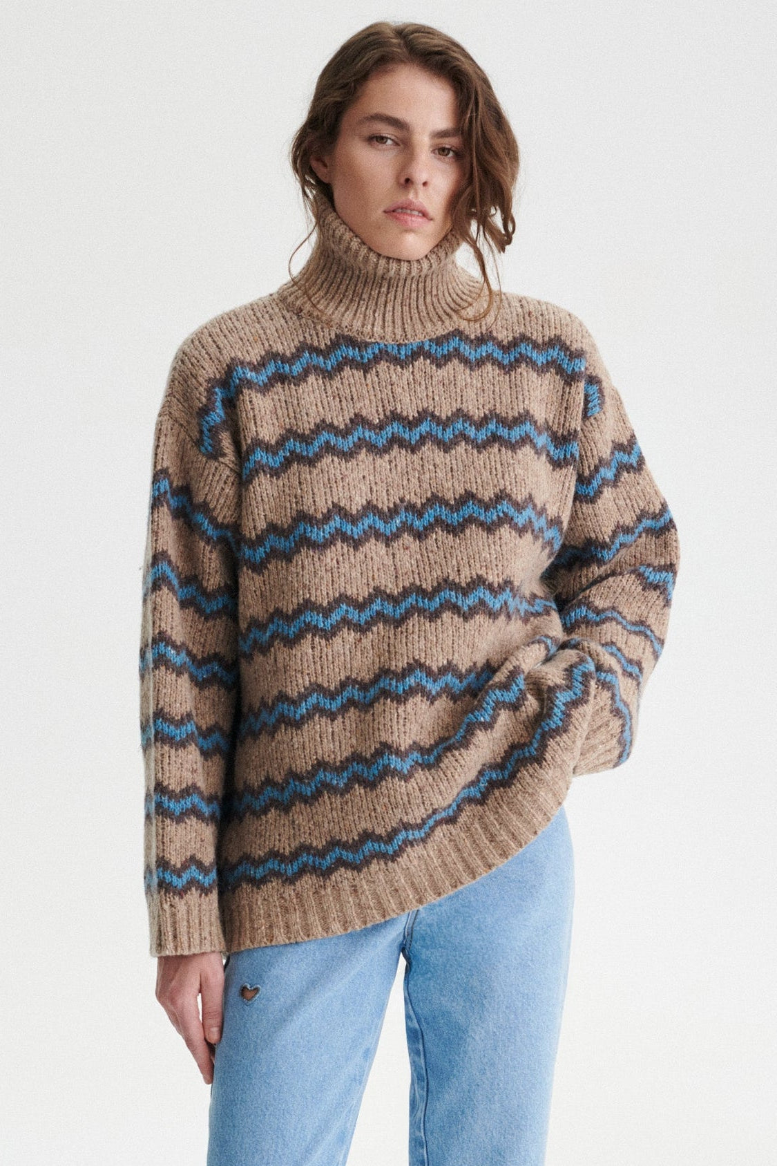 Casimir Oversized Wool Turtleneck Sweater