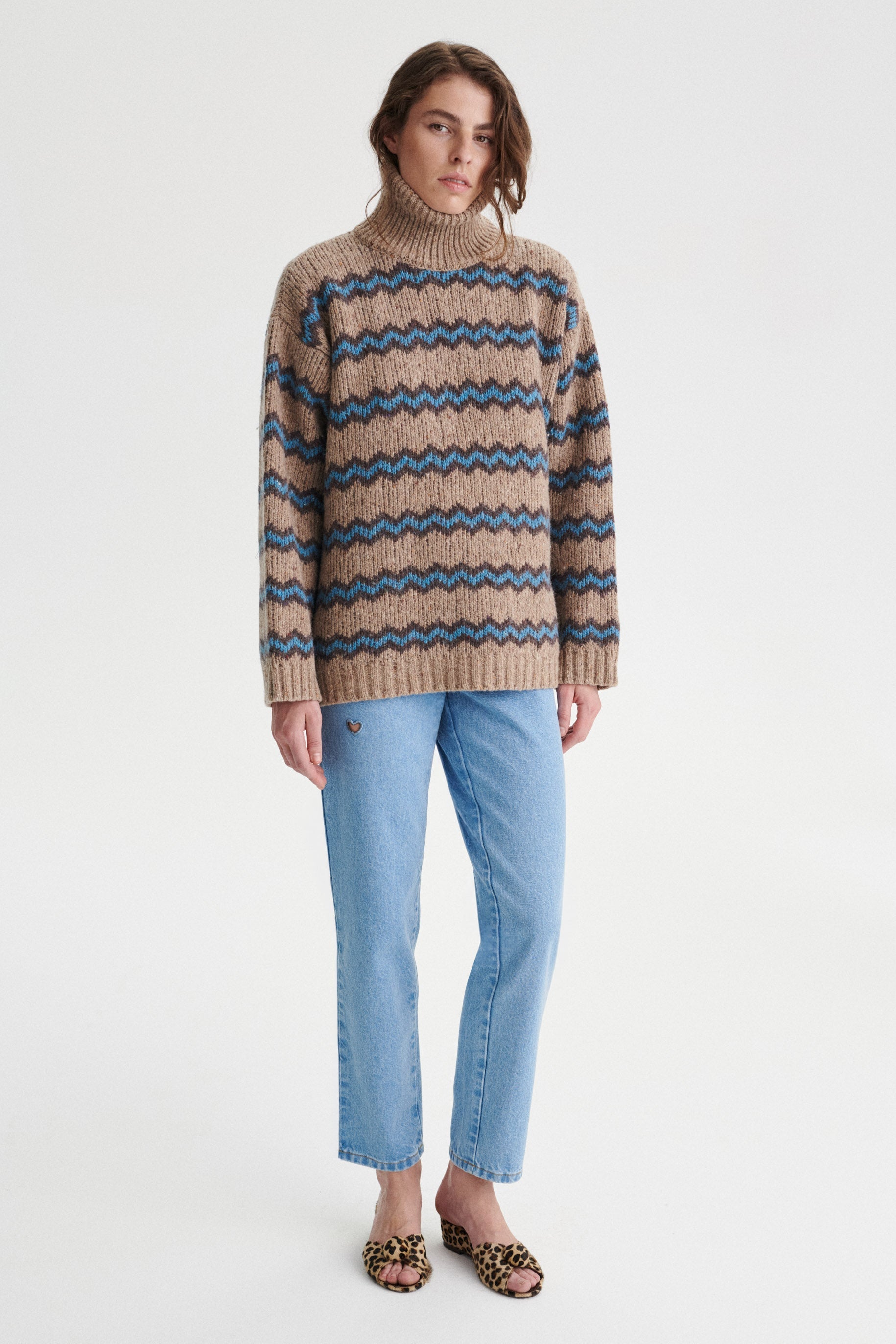 Casimir Oversized Wool Turtleneck Sweater